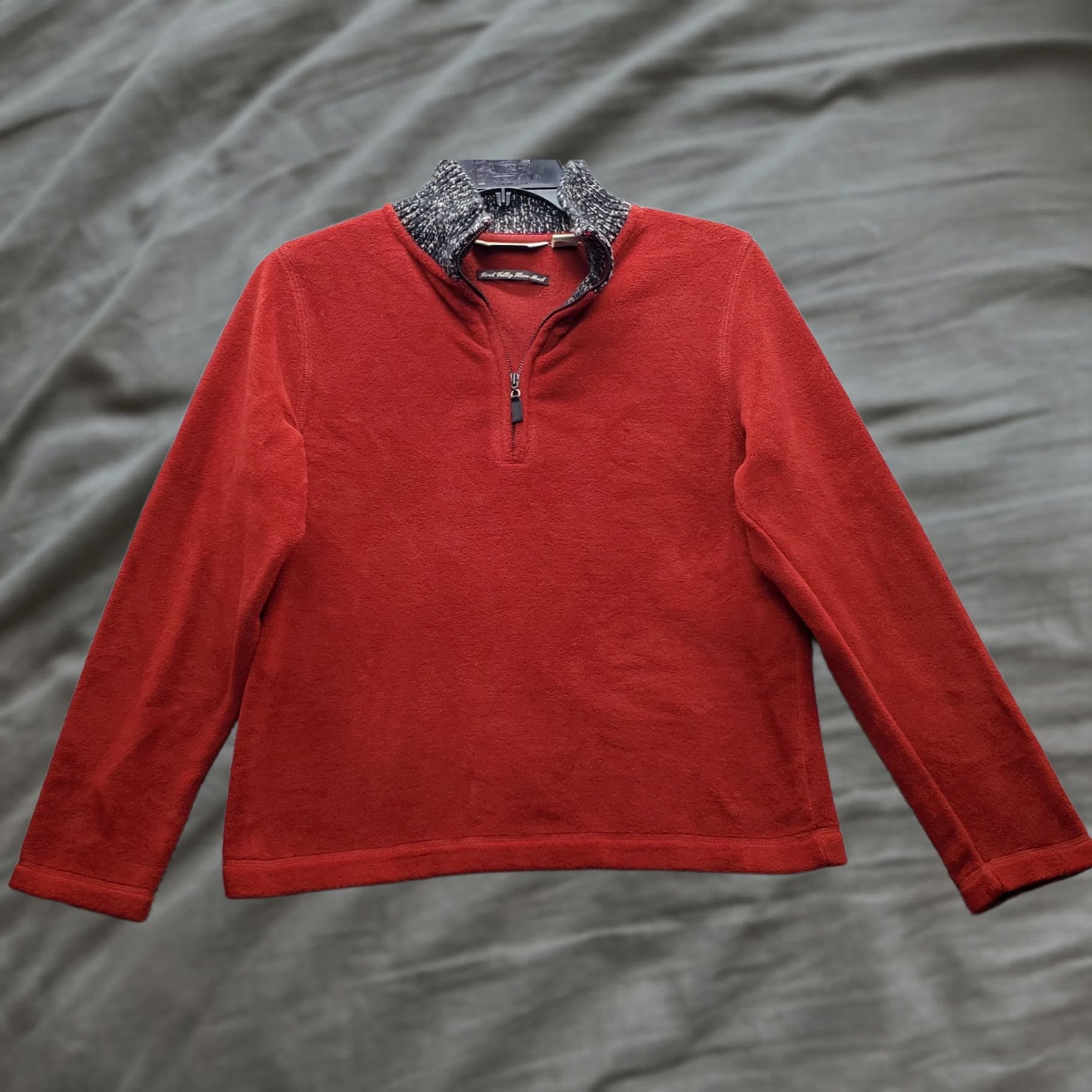 Eddie Bauer VINTAGE Eddie Bauer Birch Valley Fleece Mock Sweater Mens M Dark Red Long Sleeve Size US M / EU 48-50 / 2 - 1 Thumbnail