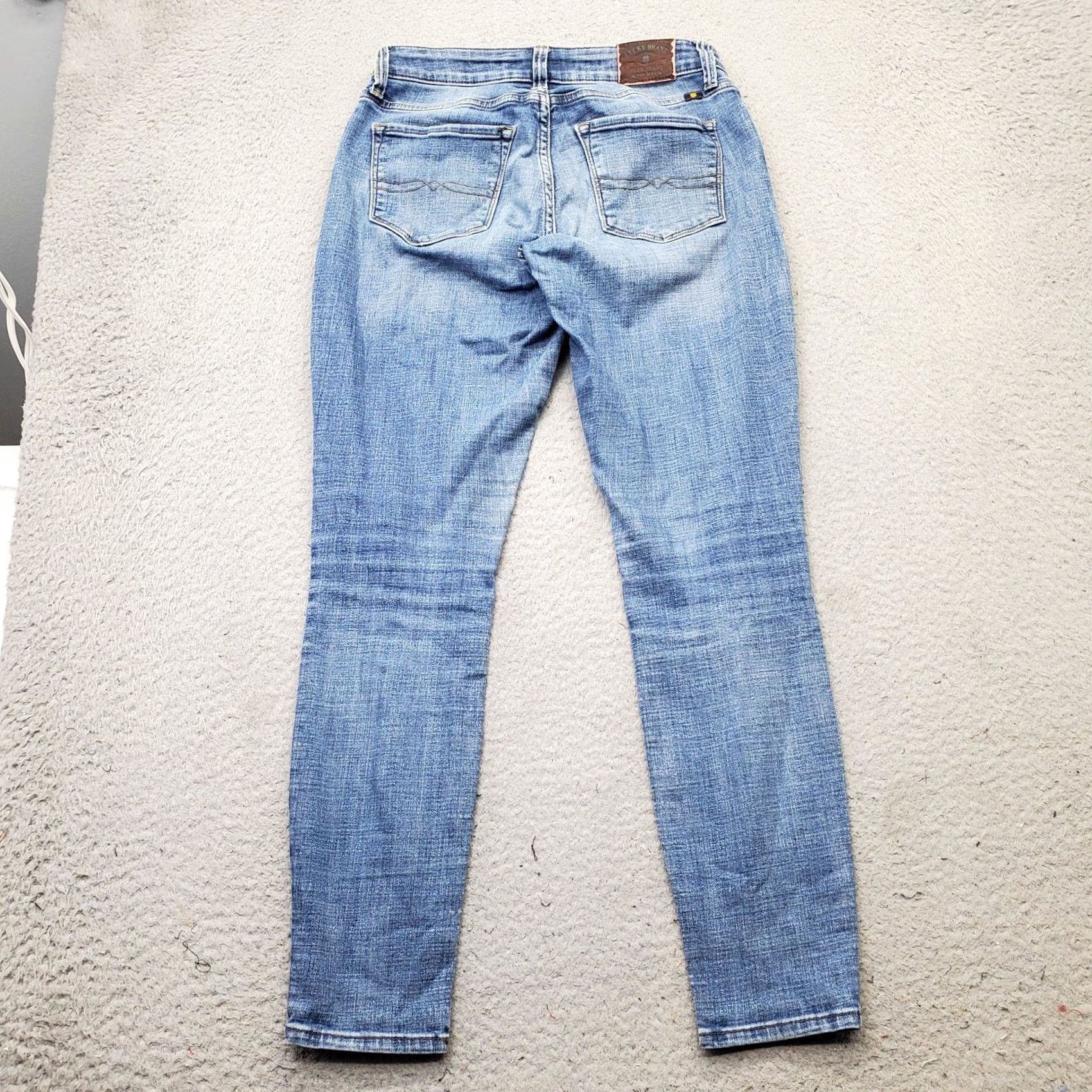 Lucky Brand Lucky Brand Sasha Super Skinny Jeans Jeans Women Size 4 Blue Denim Slim 5-Pocket Inseam 28" Vintage: No Women Size 27" / US 4 / IT 40 - 2 Thumbnail
