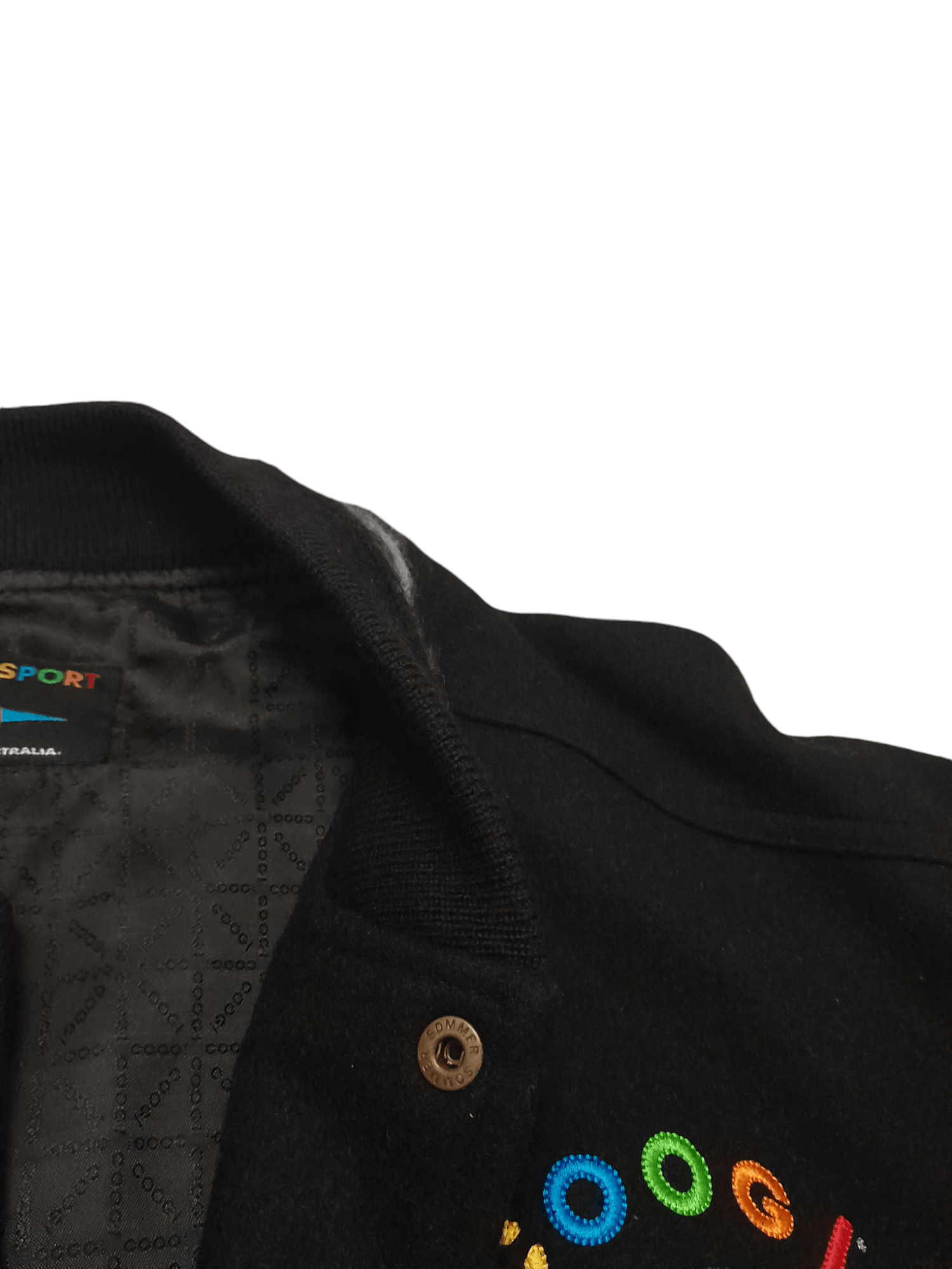 Coogi Coogi VarsityJacket knit wool leather (S 266) Size US S / EU 44-46 / 1 - 6 Thumbnail