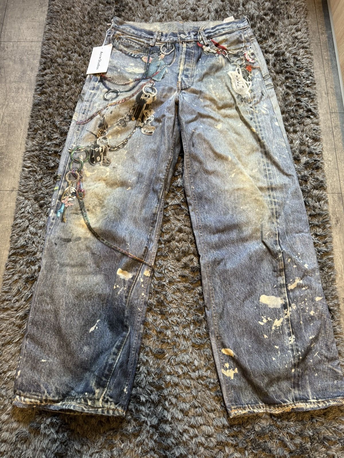 Acne Studios Acne Studios Printed Jeans 1981 Size US 31 - 1 Thumbnail