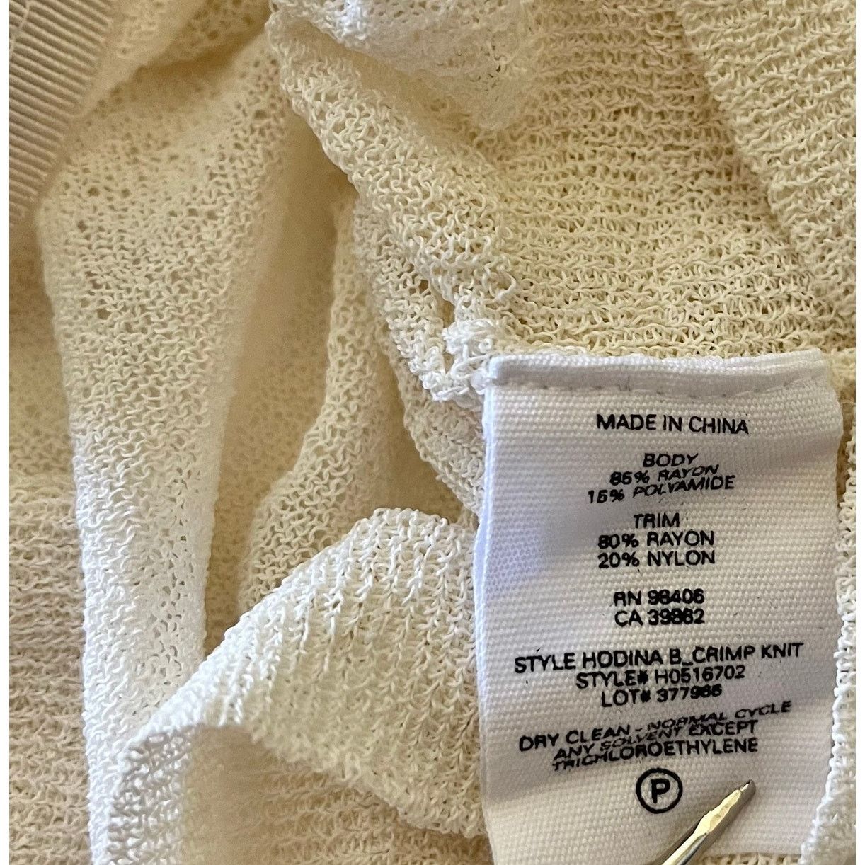 Theory Theory Hodina B Crimp Knit Ivory-White Mesh Hoodie Sweater Size S / US 4 / IT 40 - 5 Thumbnail