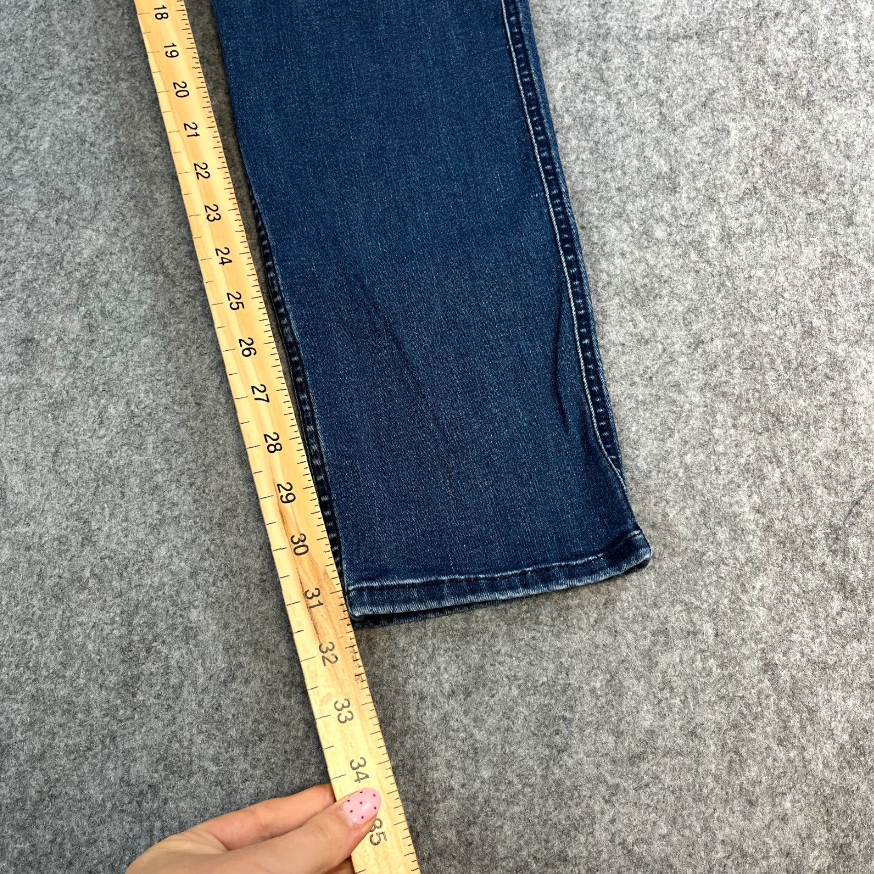 Replay Replay Anbass Mens Jeans Slim Skinny 32 Dark Wash Blue Stretch Denim 5-Pocket Brand: Replay Anbass Slim Fit Jeans Mens 32 in Blue Dark Wash Size US 32 / EU 48 - 4 Thumbnail