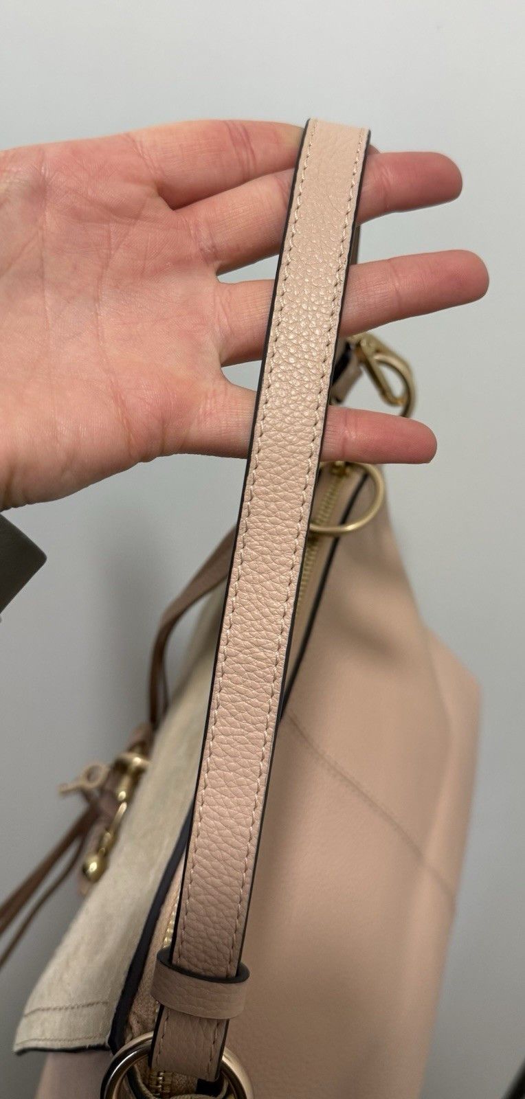 See by Chloe DDP See By Chloe Joan Leather crossbody suede bag peach Size ONE SIZE - 14 Thumbnail