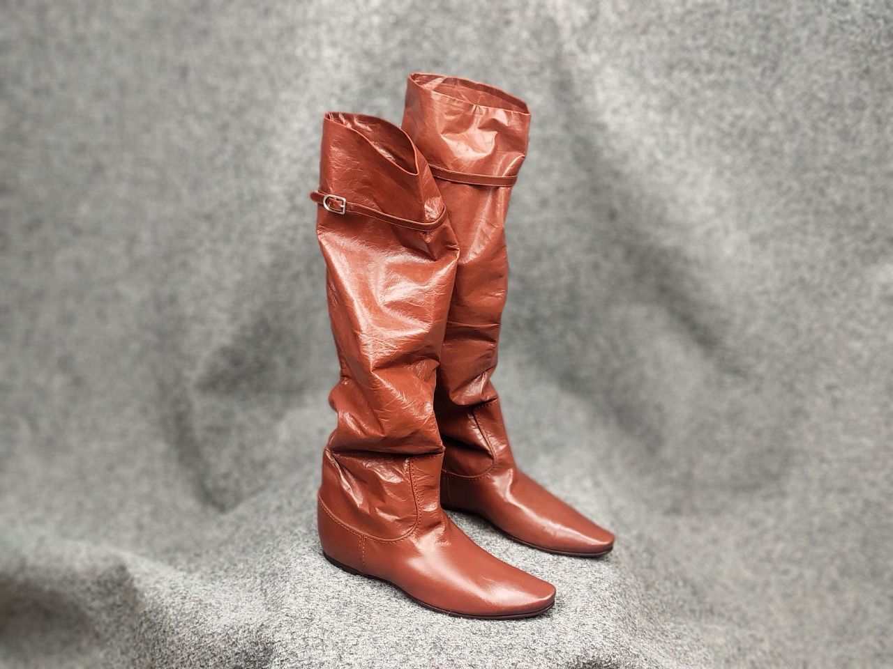 Bottega Veneta Rare Bottega Veneta High Riding Brown leather Light Boots Size US 6 / IT 36 - 3 Thumbnail