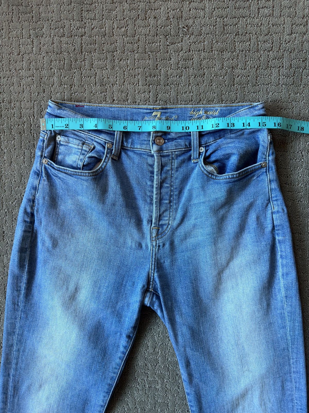 7 For All Mankind × Vintage High Waist Josefina Jeans Size 31" - 2 Thumbnail