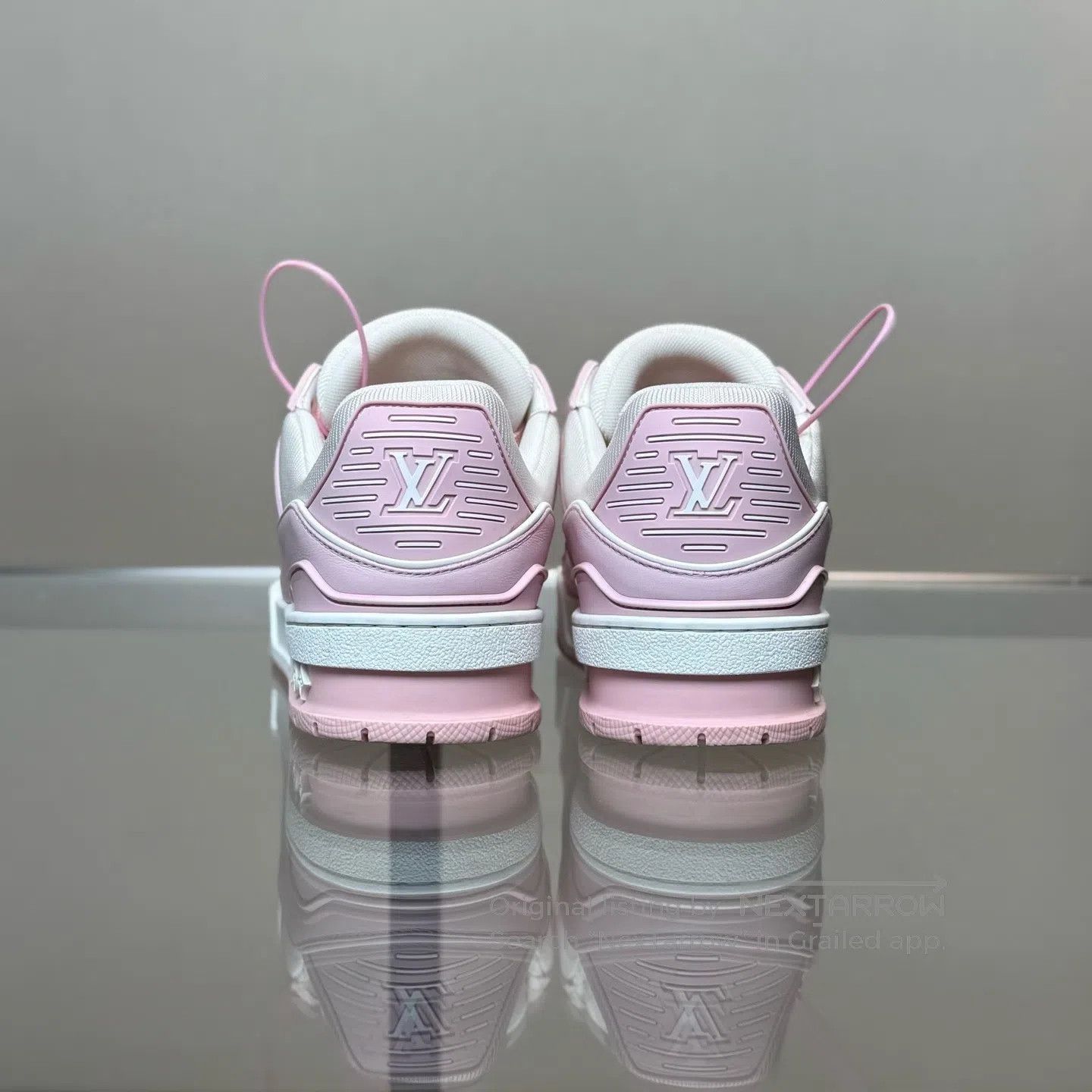 Louis Vuitton Louis Vuitton Trainer 25 White Powder shoes Size US 5.5 / IT 35.5 - 3 Thumbnail