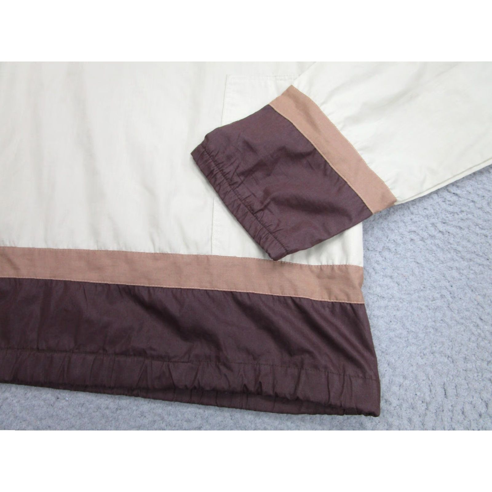 McGregor VINTAGE McGregor Jacket Mens XL Beige Brown Windbreaker 1/4 Zip Collared Lightweight Pockets Logo Zipper 70s Pullover Size US XL / EU 56 / 4 - 3 Thumbnail