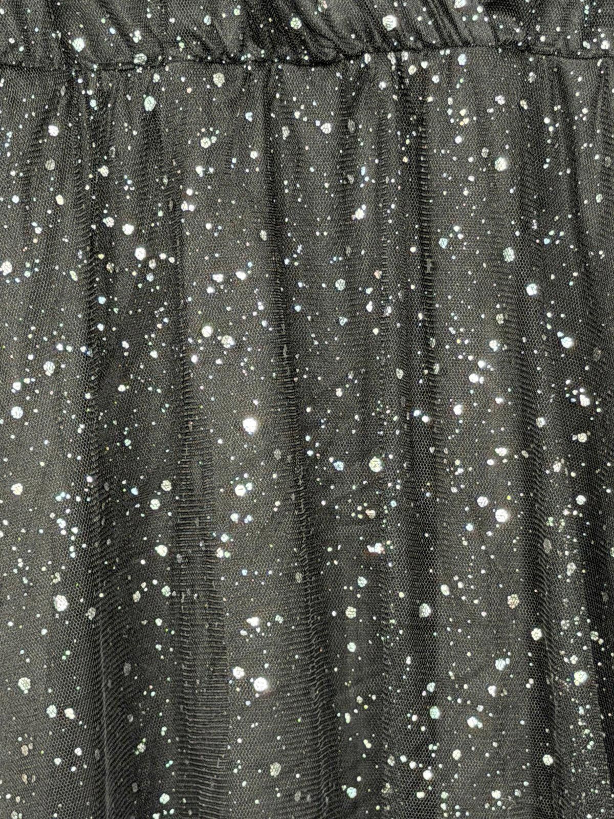 Other Black Glitter Mesh Long Sleeve Large Dress Size L / US 10 / IT 46 - 2 Thumbnail