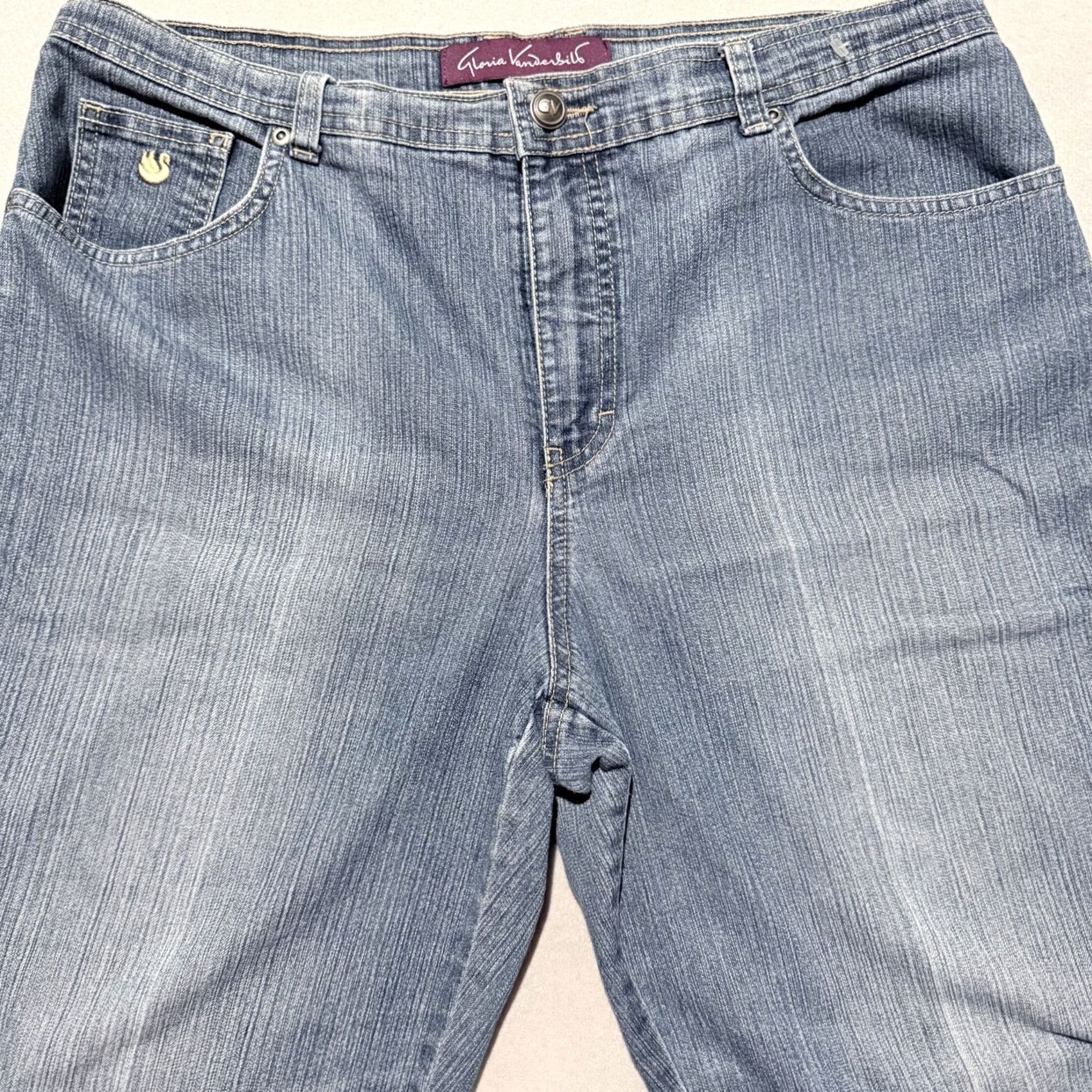 Gloria Vanderbilt Gloria Vanderbilt Jeans Women’s 14 Medium Wash Denim High-Rise Classic Straight Jeans Blue Women M Size 32" / US 10 / IT 46 - 3 Thumbnail