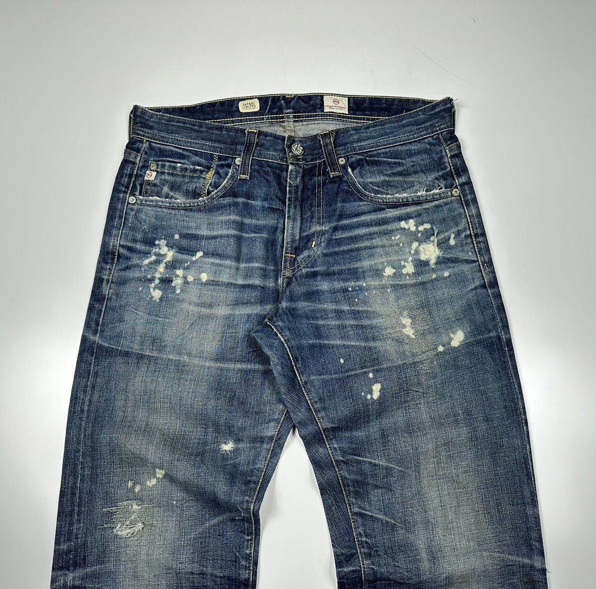 AG Adriano Goldschmied Adriano Goldschmied Safari Limited Tambourined Denim Jeans Size US 30 / EU 46 - 3 Thumbnail