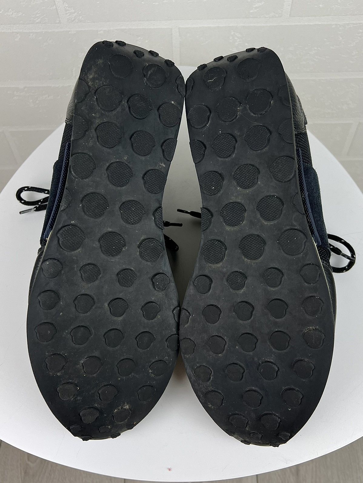 Moncler MONCLER Sneakers Low Top Race Runner Back Logo Nylon Leather Size US 10 / EU 43 - 13 Thumbnail