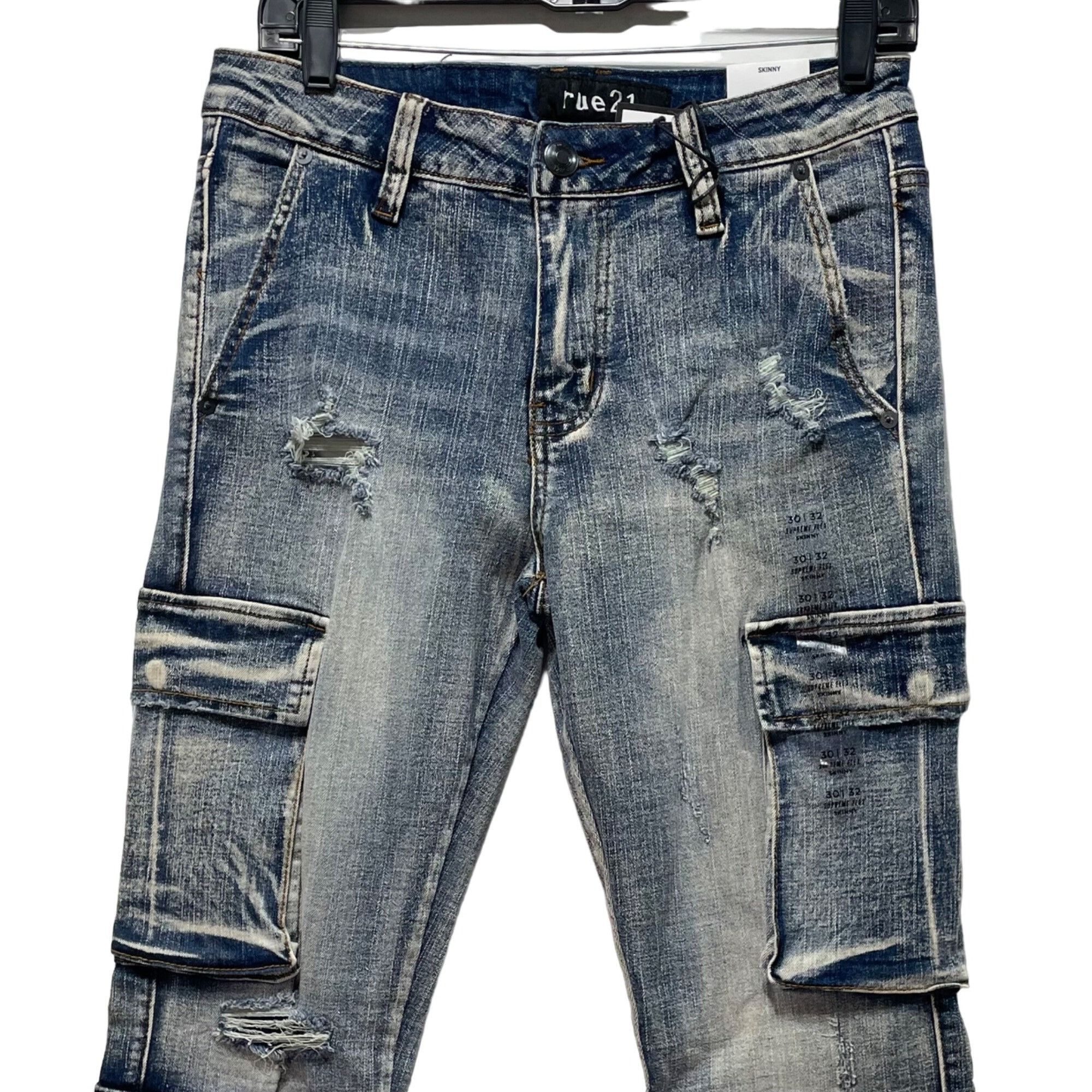 rue21 Rue 21 - Men's Supreme Flex Skinny Jeans Distressed - Light Size US 30 / EU 46 - 10 Thumbnail