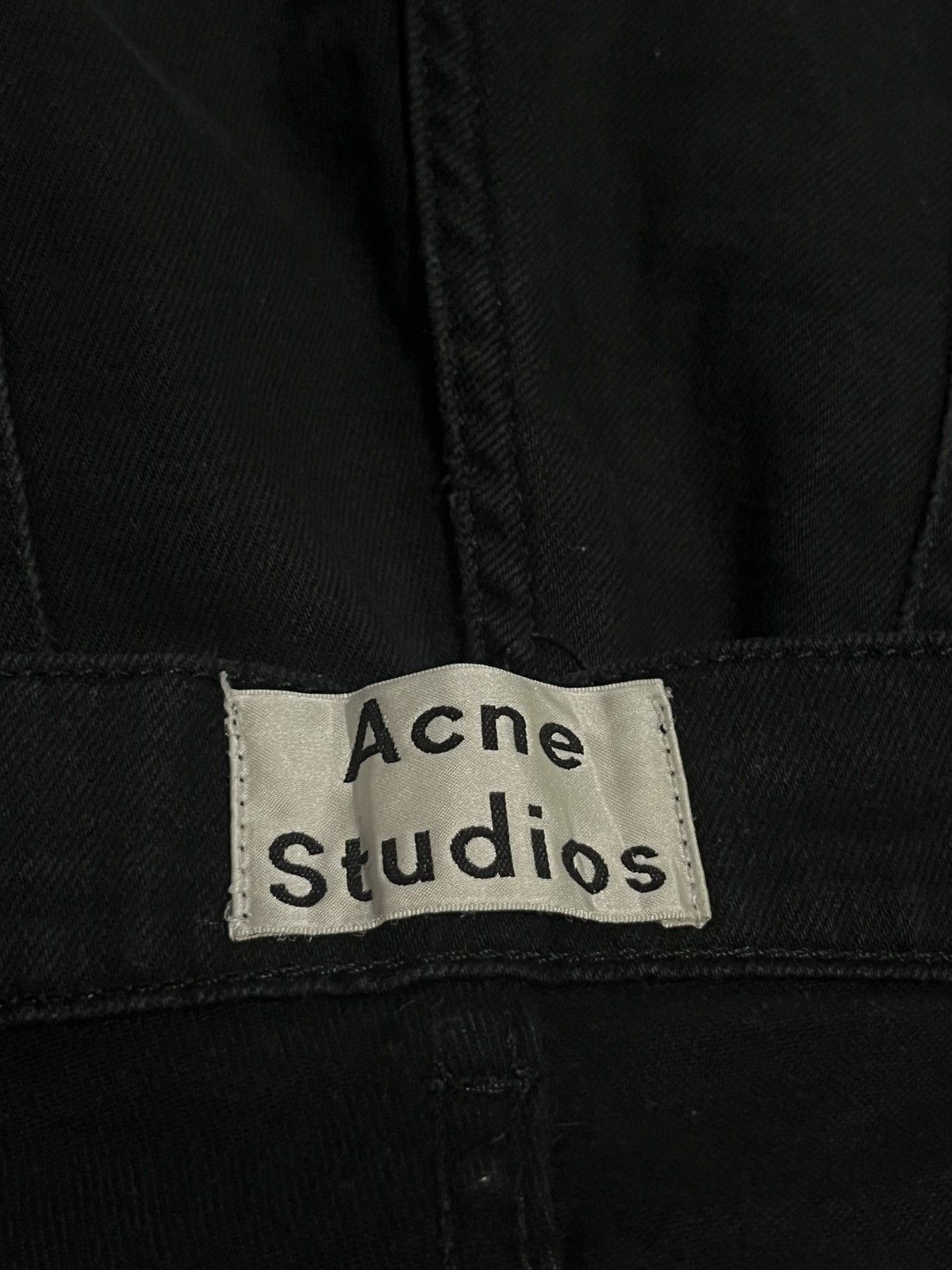 Acne Studios Acne Studio Slim Skinny Stretch Black Jeans Size US 33 - 6 Thumbnail
