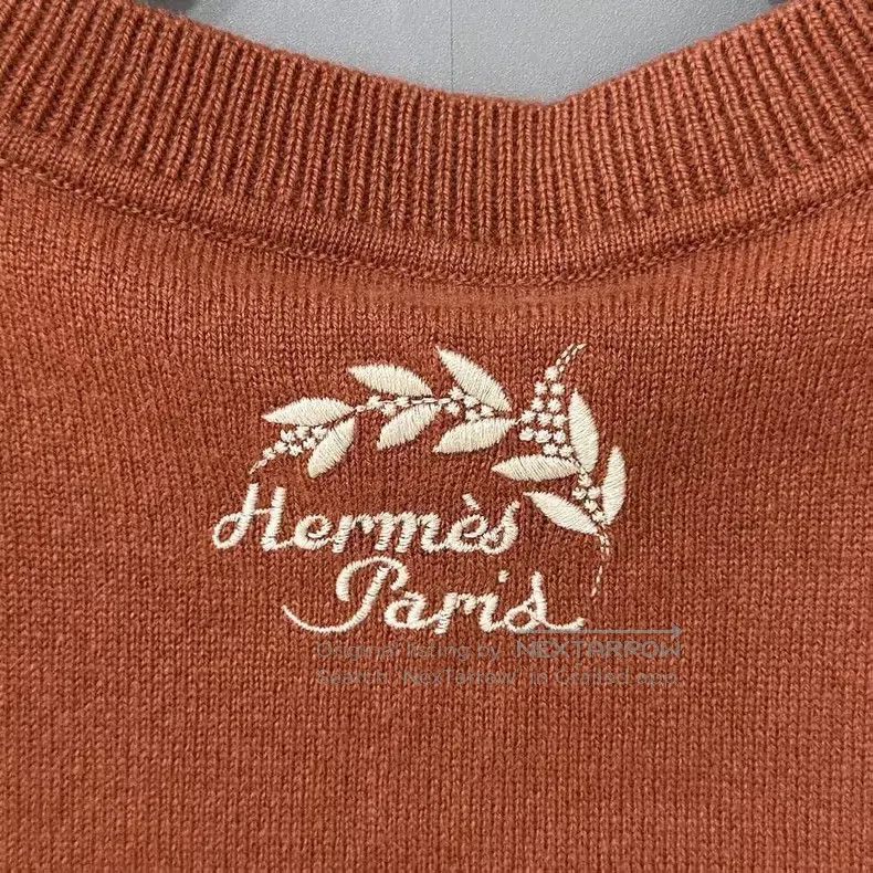 Hermes Hermes Chain Pattern Pure Cashmere Sweater Size XXS / US 00 / IT 34 - 8 Thumbnail
