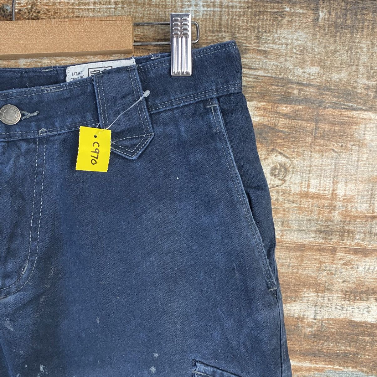 Japanese Brand DL Tora Dark Blue Cargo Multipocket Pants #C970 Size US 28 / EU 44 - 8 Thumbnail