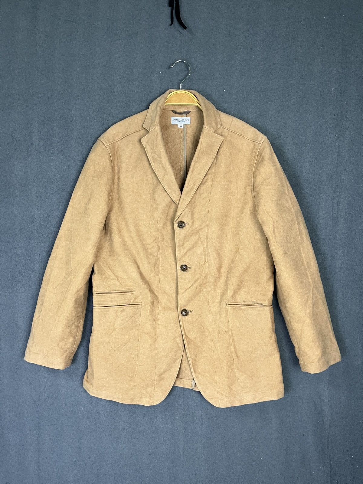 Japanese Brand × United Arrows United Arrows Blue Label 3 Button Cotton Chore Sport Blazer Size 38R - 1 Thumbnail