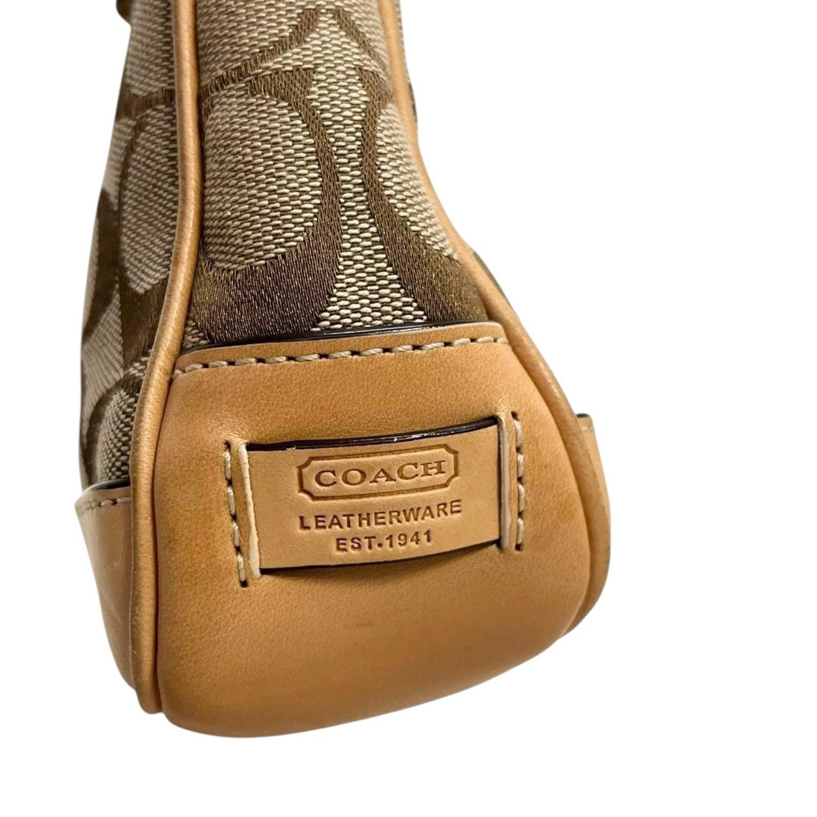 Coach Coach - Brown Signature Canvas and Leather Shoulder Bag Size ONE SIZE - 6 Thumbnail