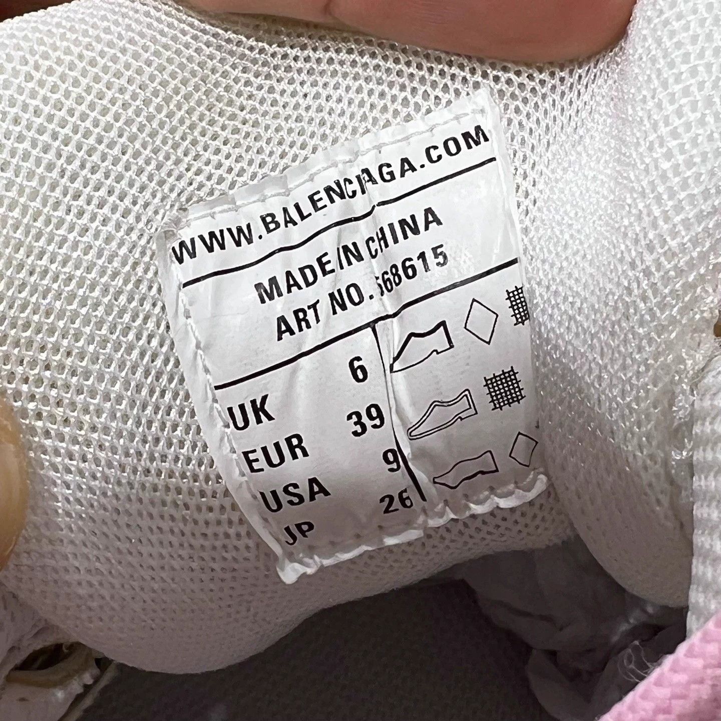 Balenciaga BLCG Track Sneaker White Pink EU 39 Size US 9 / IT 39 - 8 Thumbnail