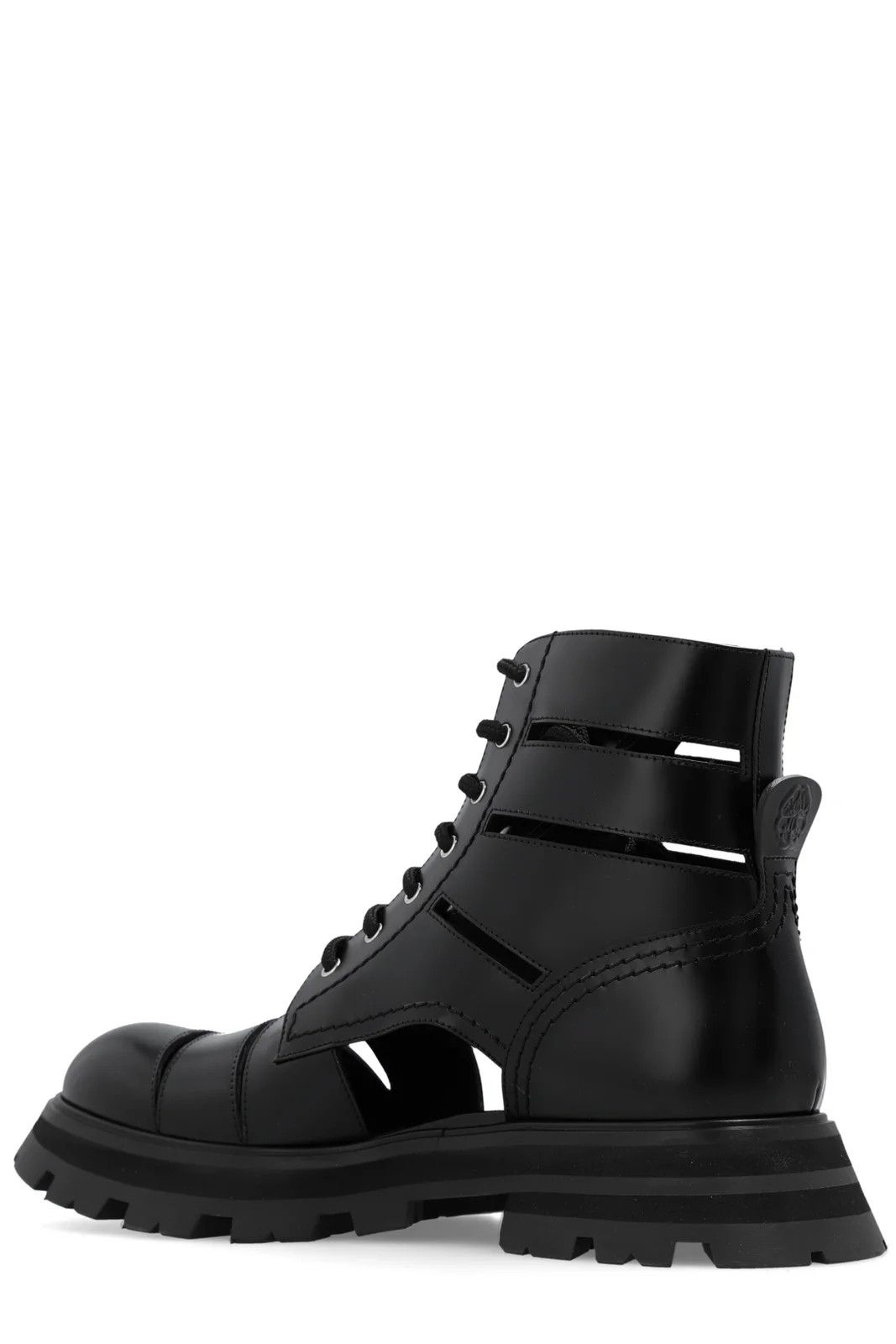 Alexander McQueen o1y0225 Ankle Boots in Black Size US 6 / IT 36 - 3 Thumbnail