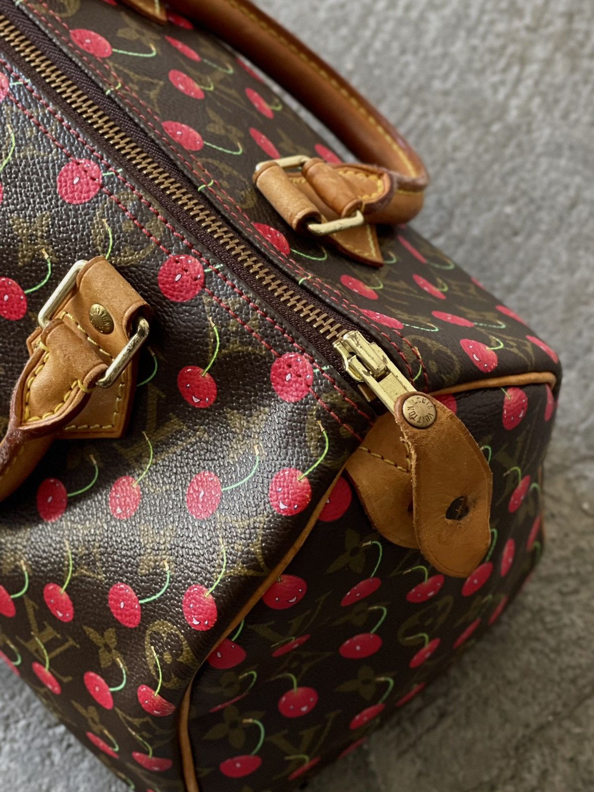 Louis Vuitton × Takashi Murakami Louis Vuitton - Takashi Murakami - SS2005 -Cerises Speedy 25 Size ONE SIZE - 8 Thumbnail