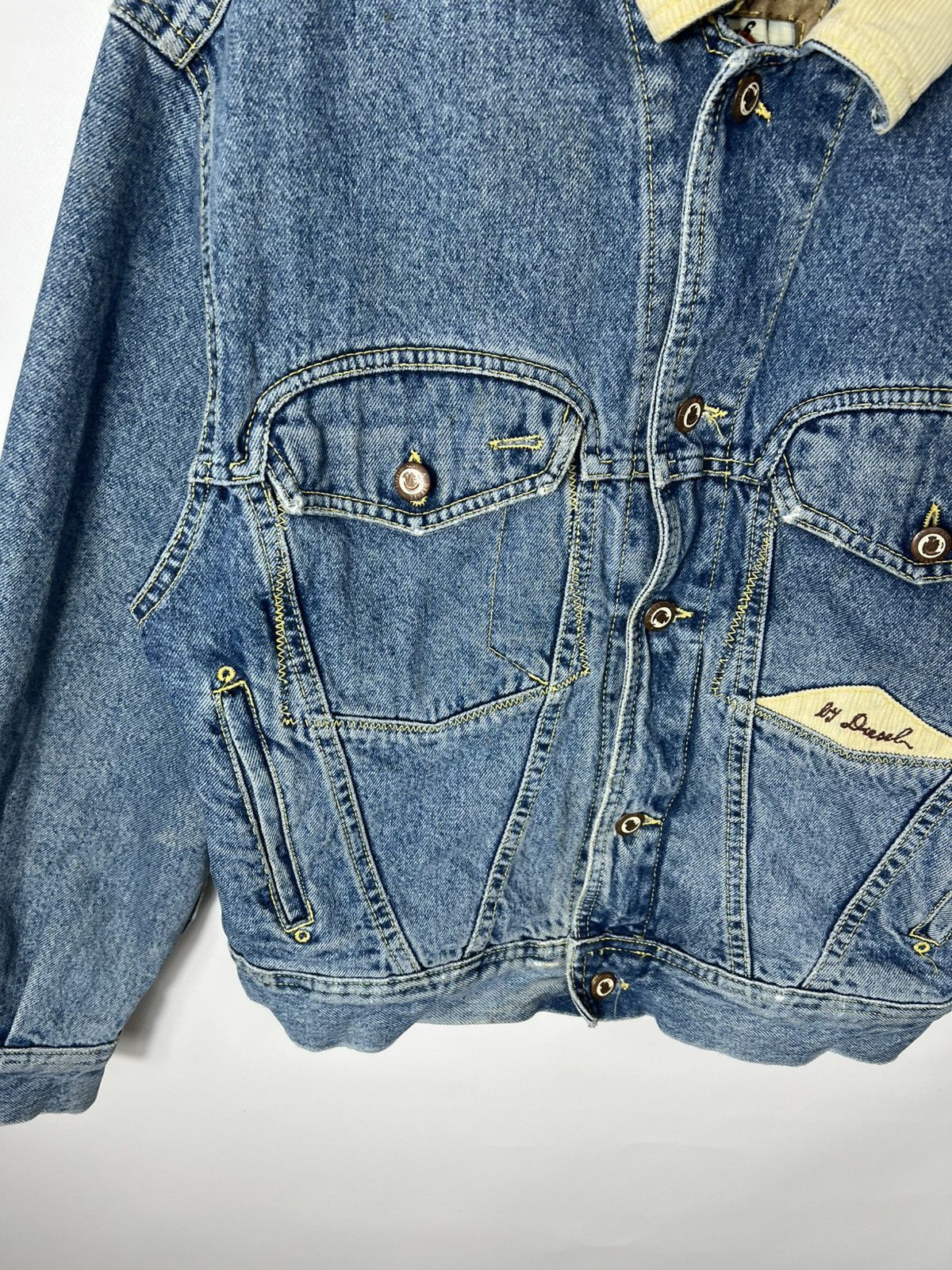 Diesel Vintage streetwear y2k Diesel Star Series 00s Denim Jacket Size M / US 6-8 / IT 42-44 - 5 Thumbnail