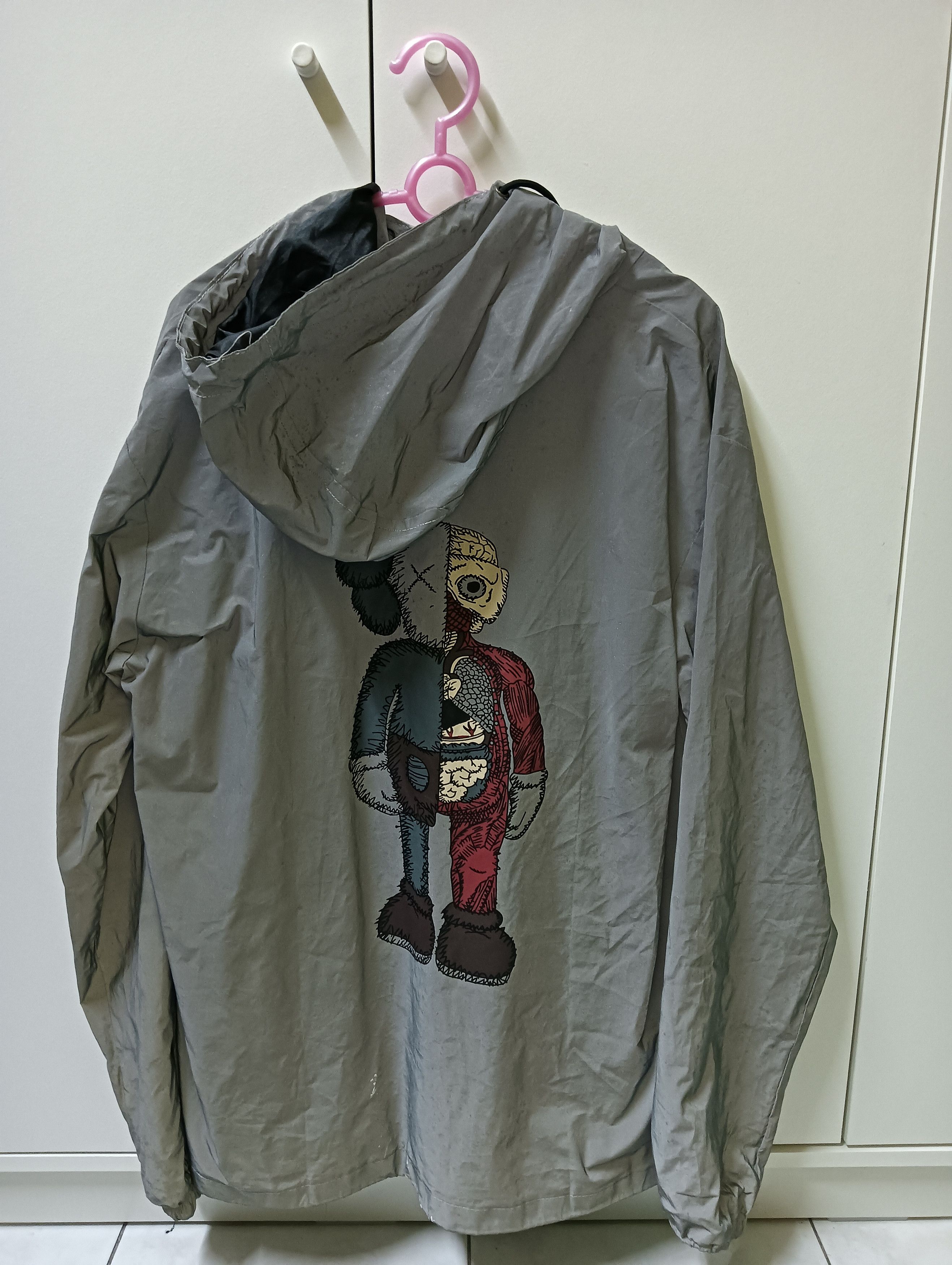 Other Reflective Grey Windbreaker Jacket with KAWS Size US XL / EU 56 / 4 - 2 Thumbnail