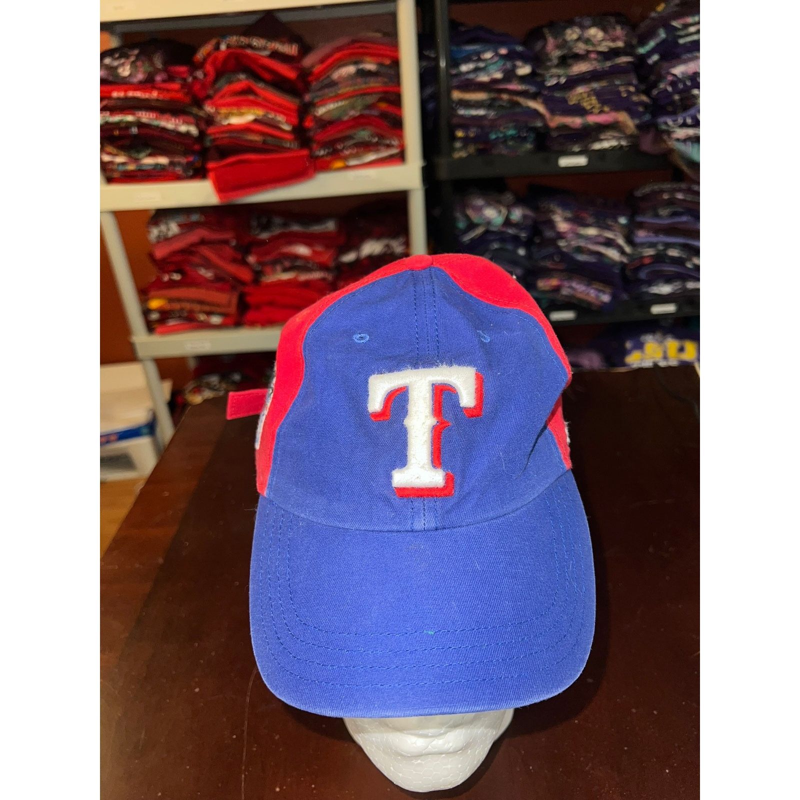47 Brand Texas Rangers Hat 47 Brand MLB Baseball Red Cap Headwear Size ONE SIZE - 2 Thumbnail