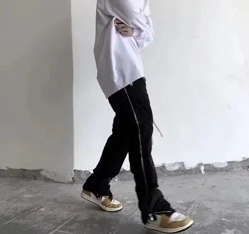 Ring Of Fire Black Full Zip Drawstring Sweatpants Size US 33 - 2 Thumbnail