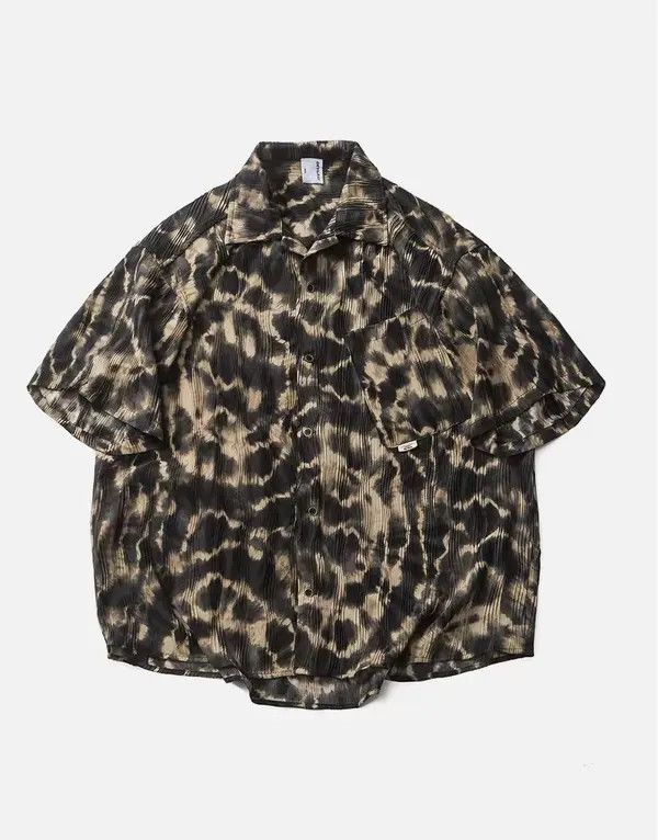Japanese Brand Kimiko x Jingu Vintage Street Hip Hop Leopard Print Shirt Size US S / EU 44-46 / 1 - 3 Thumbnail