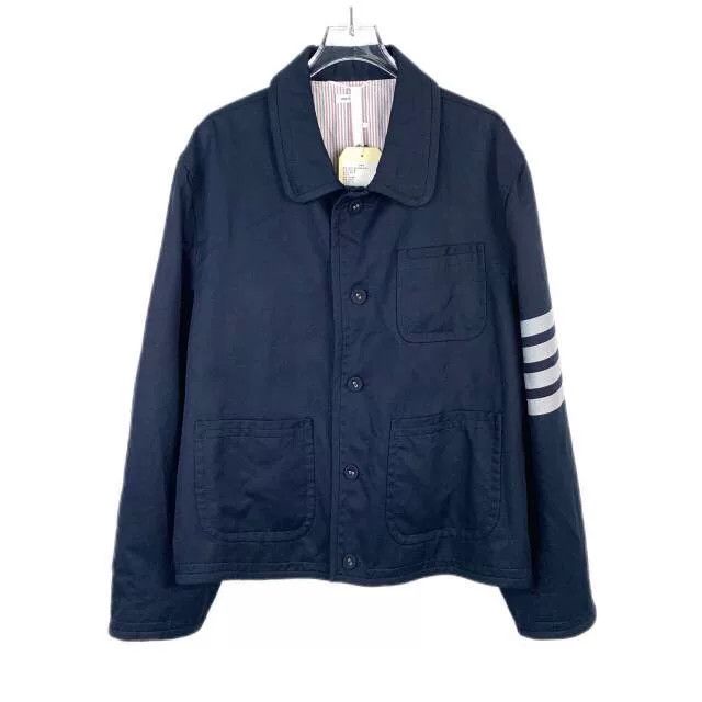 Thom Browne Thom Browne 4-Bar Cotton Twill Jacket Size 2 Size US M / EU 48-50 / 2 - 1 Thumbnail