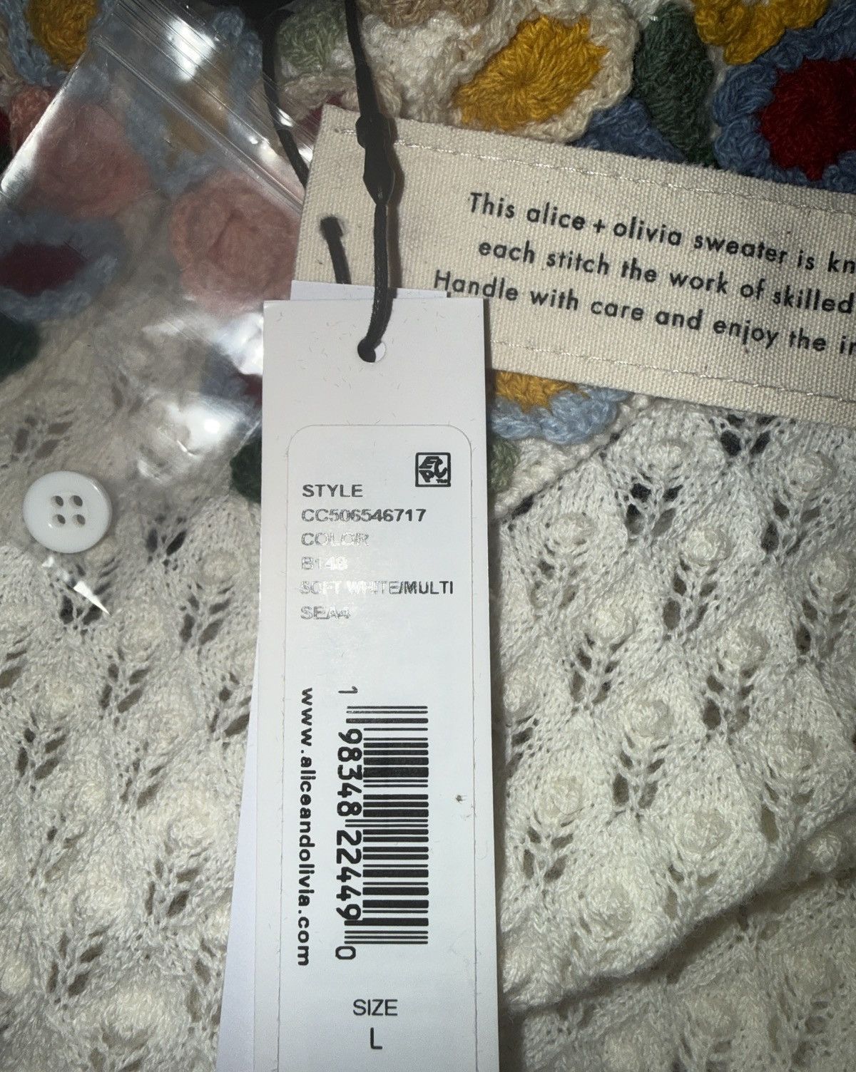 Alice + Olivia Alice & Olivia Chase Puff Cardigan Size L / US 10 / IT 46 - 6 Thumbnail