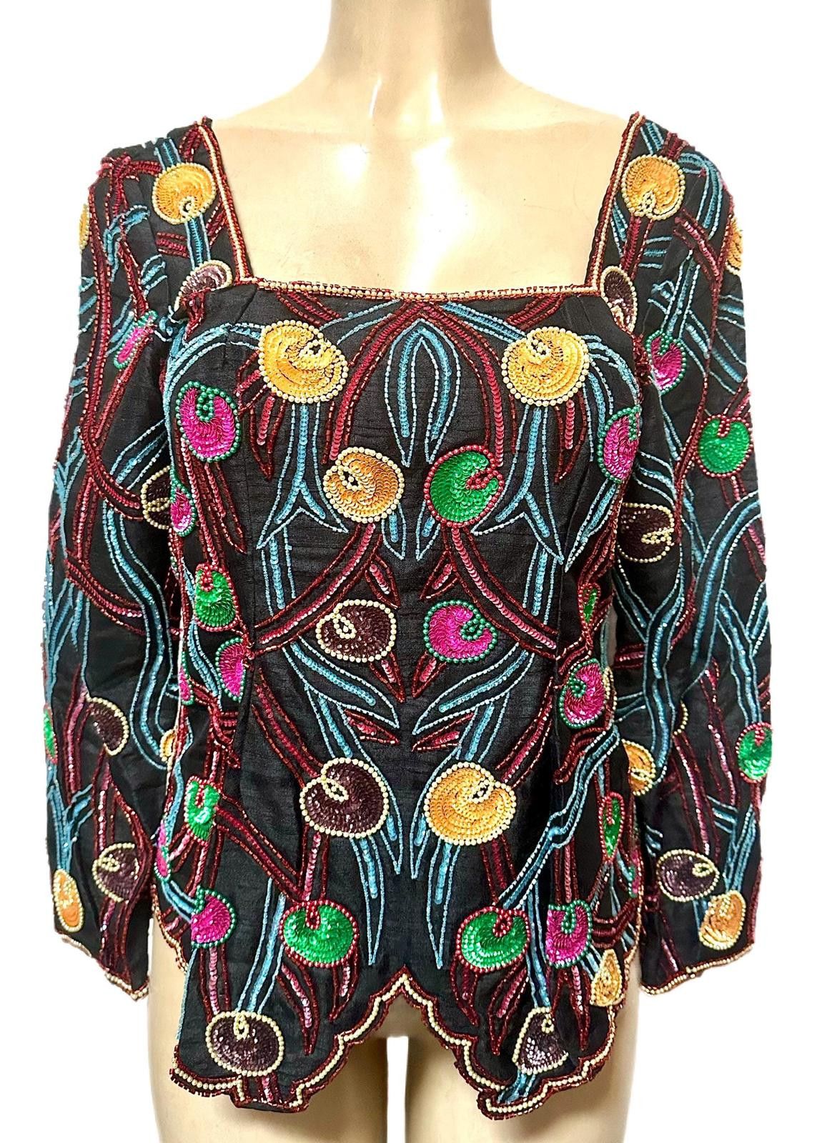 Other Sequin Top Black Multi size 6 Size M / US 6-8 / IT 42-44 - 2 Thumbnail