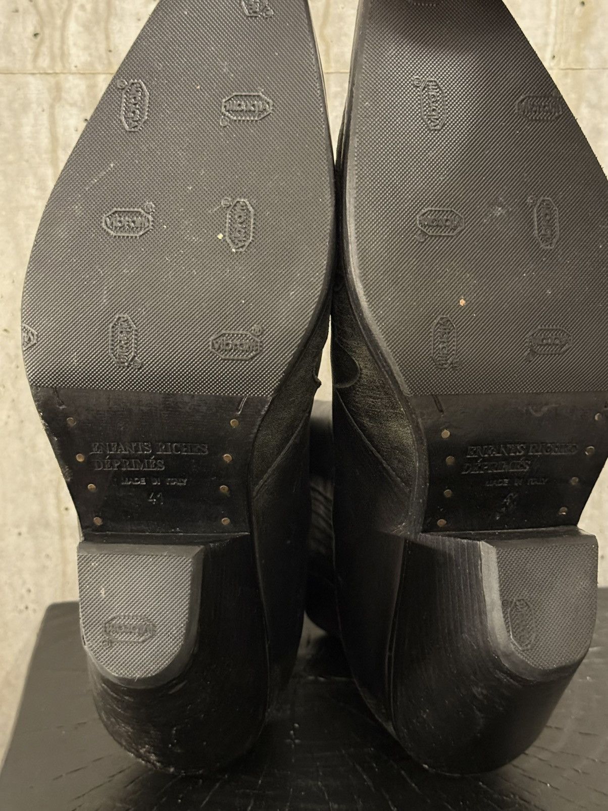 Enfants Riches Deprimes Enfants Riches Deprimes Rose Tip Midnight Cowboy Boots Black Size US 8 / EU 41 - 4 Thumbnail