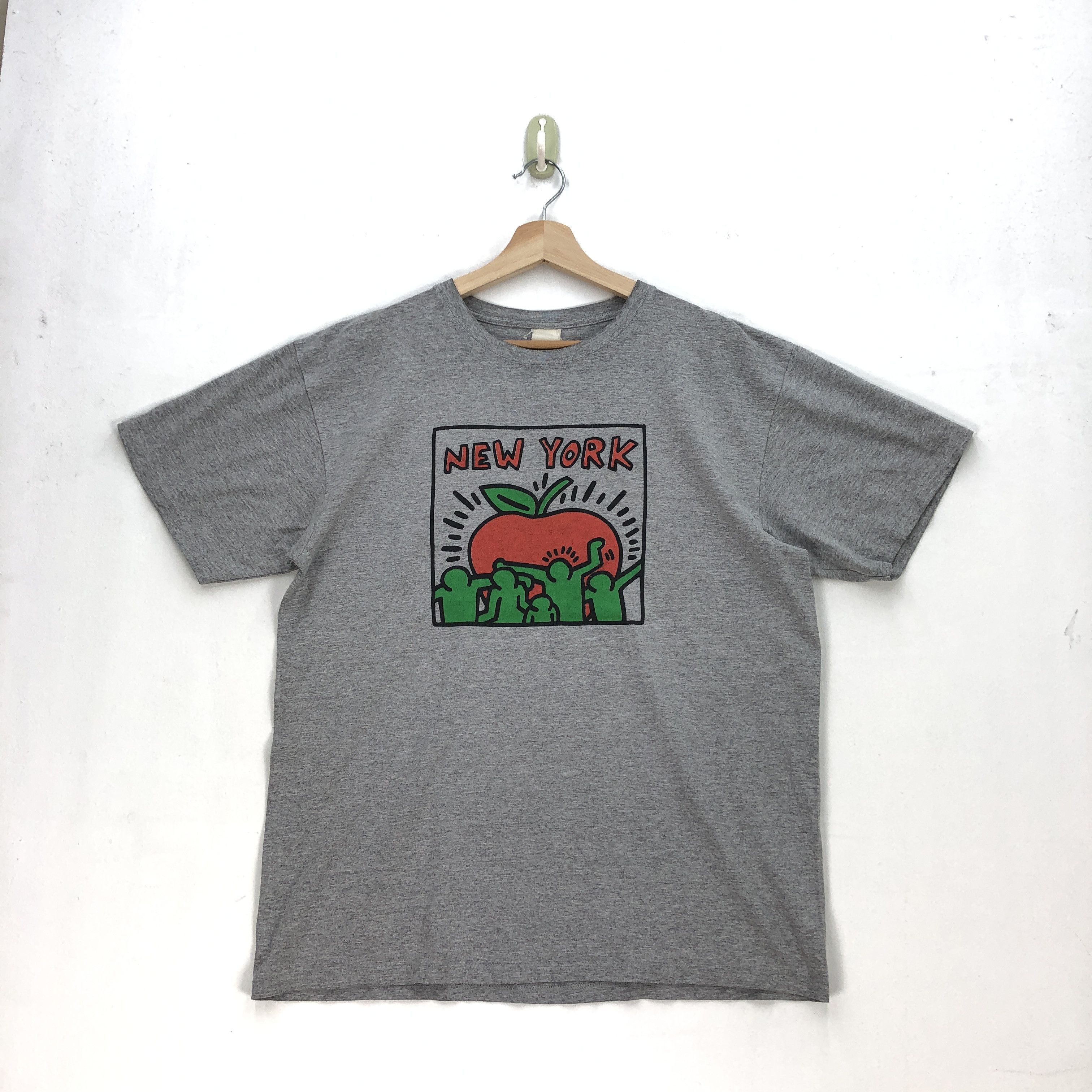Keith Haring Vintage Y2K Keith Haring T Shirt Fuck Pop Arts Doodle Tees Size US M / EU 48-50 / 2 - 1 Thumbnail