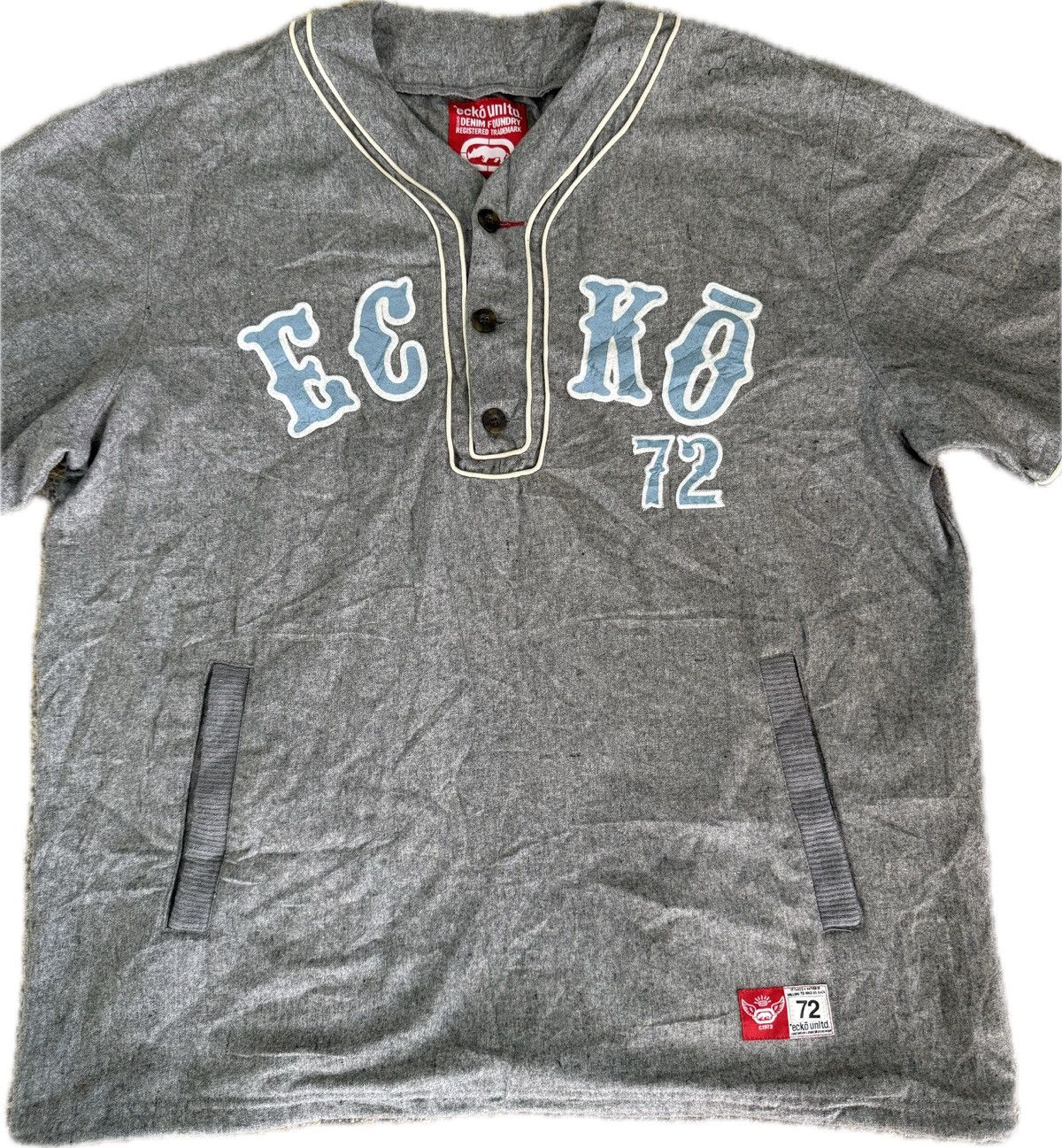 Ecko Unltd. HIP HOP STYLE ECKO UNLTD 72 WOOL SHIRT JERSEY DESIGN Size US XL / EU 56 / 4 - 2 Thumbnail