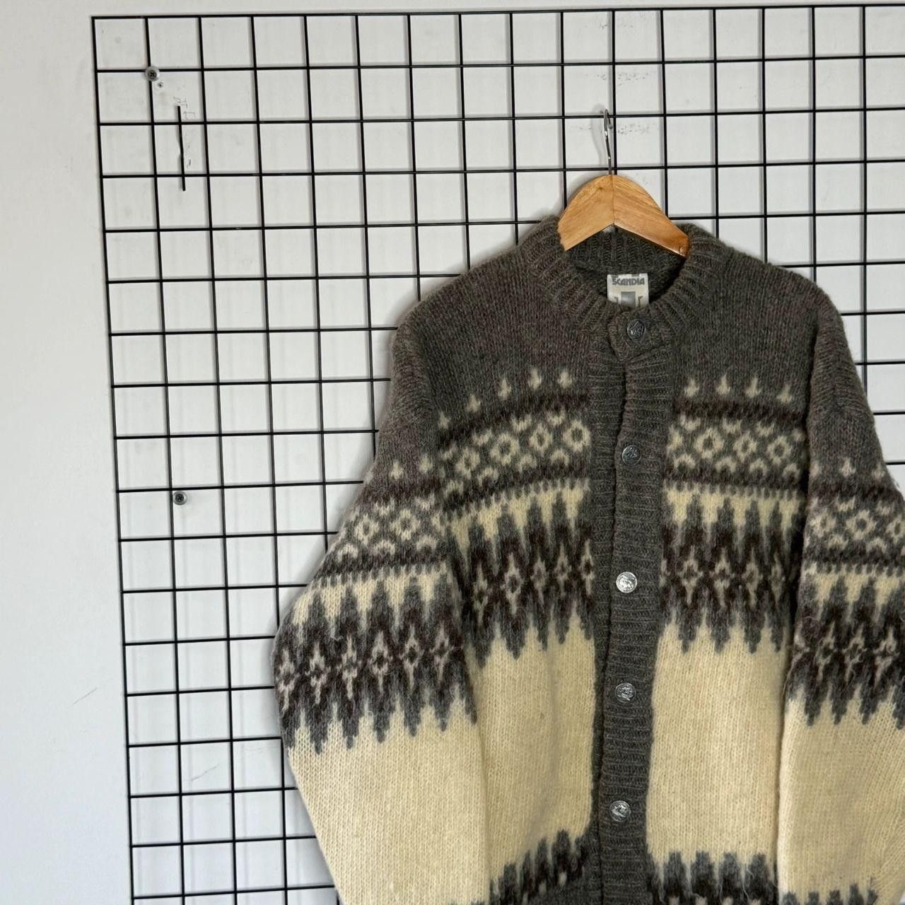 Vintage Vintage 90s Oversize Sweater Norway Style Pure Wool Size US L / EU 52-54 / 3 - 4 Thumbnail