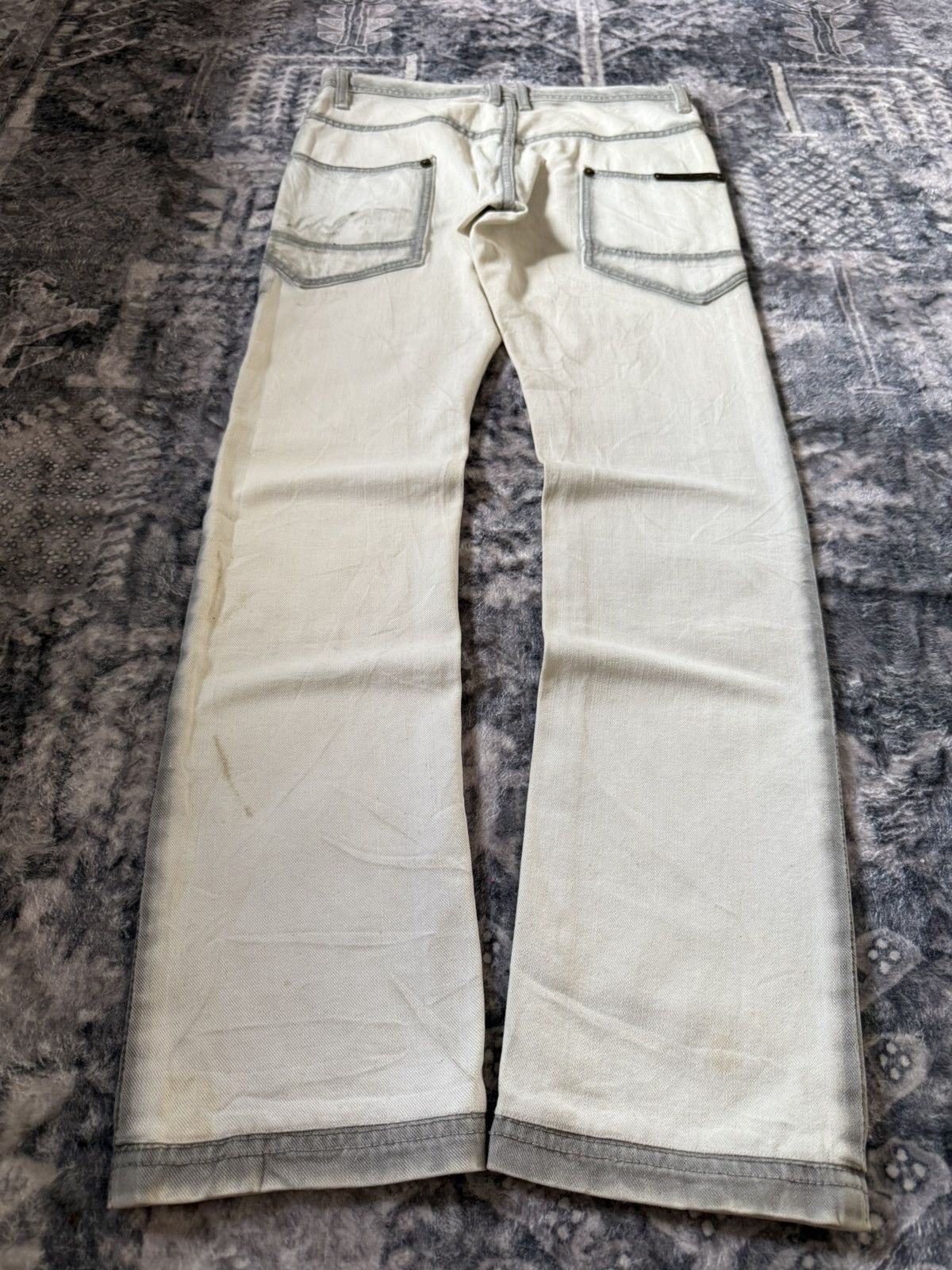 Tete Homme Tete Homme Japan Trompe l'oeil Contrast Stitch Jeans Size US 29 - 2 Thumbnail