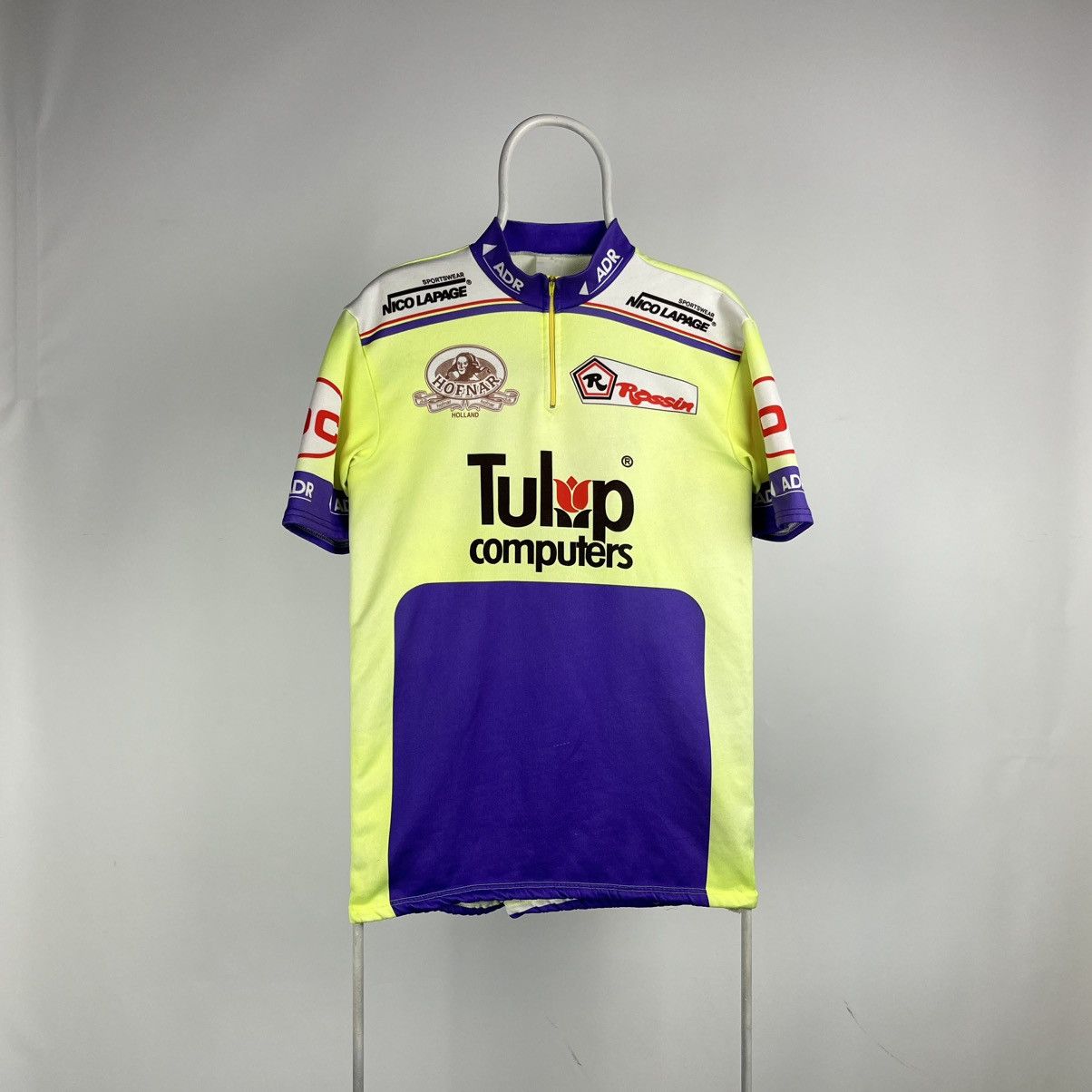 Vintage Vintage Belgium Tulip Computers cycling team shirt 1991/1992 Size US L / EU 52-54 / 3 - 1 Thumbnail