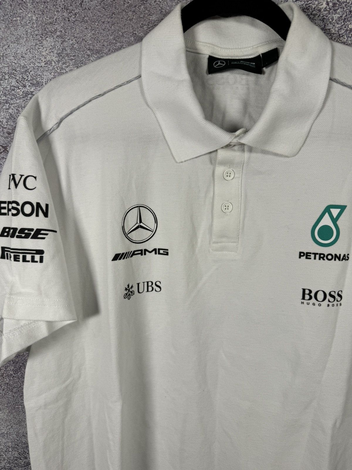 Formula 1 × Hugo Boss × Mercedes-Benz Petronas AMG Mercedes Benz Racing Team Hugo Boss Polo Shirt Size US XXL / EU 58 / 5 - 5 Thumbnail