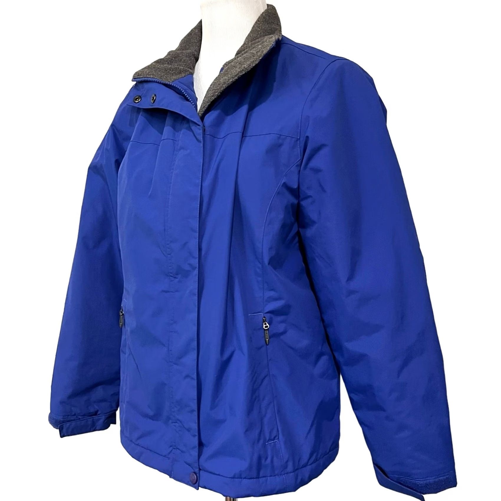Vintage L.L. Bean Women's Coat Parka Insulated Thinsulate Fleece Lined Blue Sz M Jacket Size M / US 6-8 / IT 42-44 - 6 Thumbnail