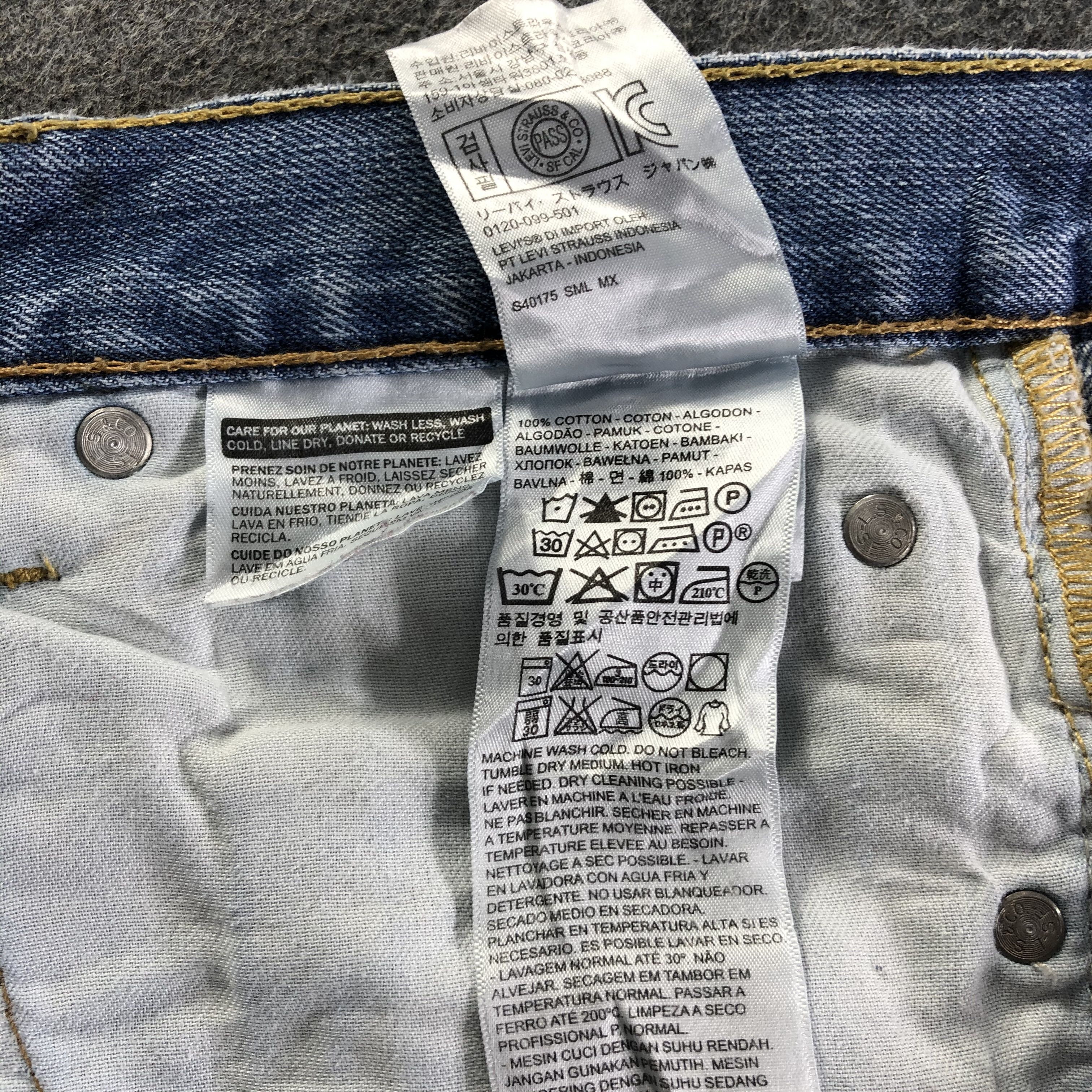 Levi's Vintage Blue Wash Levis 569 Jeans-J4452 Size US 38 / EU 54 - 11 Thumbnail