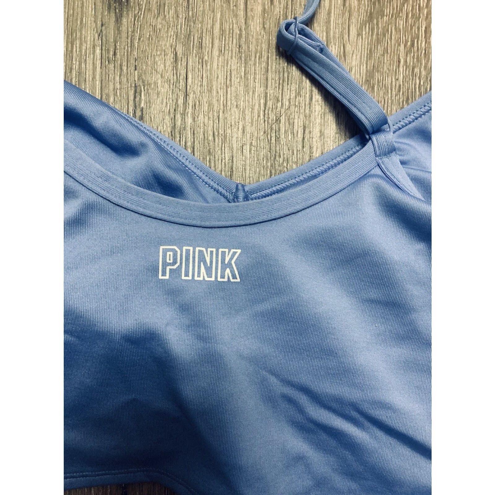 Pinko Victoria’s Secret PINK Active Lightly Lined Sports Bra Small Nwt Blue Size ONE SIZE - 3 Thumbnail