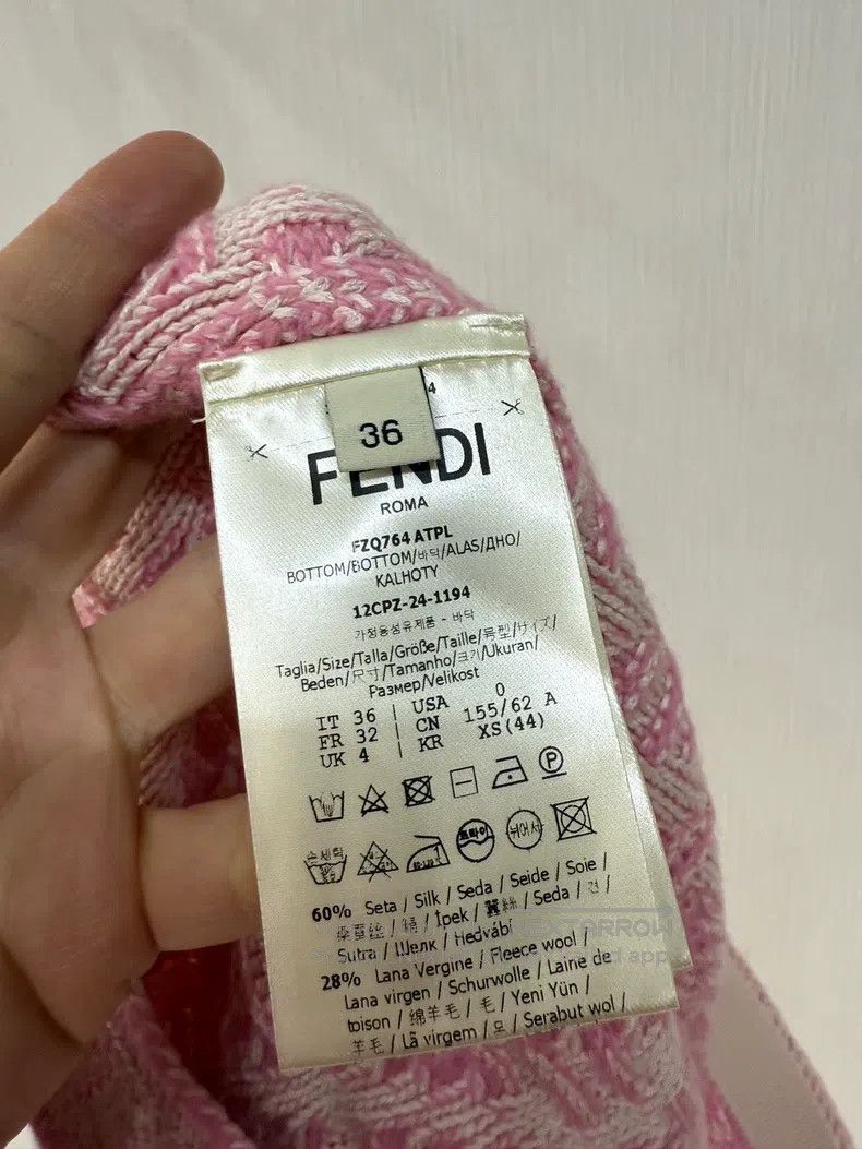 Fendi Fendi Pink FF Logo Skirt Size 42" / US 20 - 5 Thumbnail