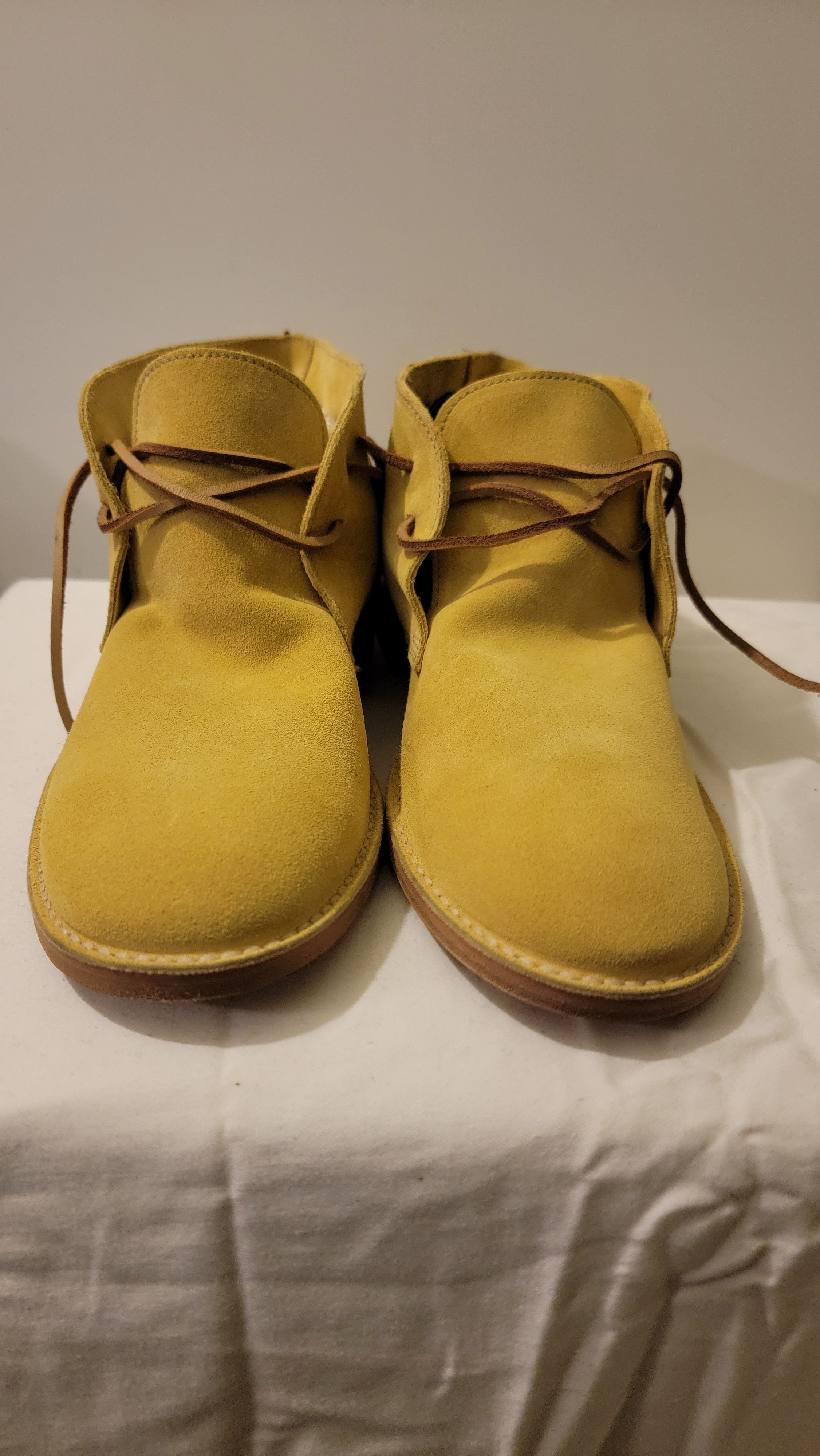 Elia Maurizi Suede yellow desert boots Size US 10 / EU 43 - 1 Thumbnail