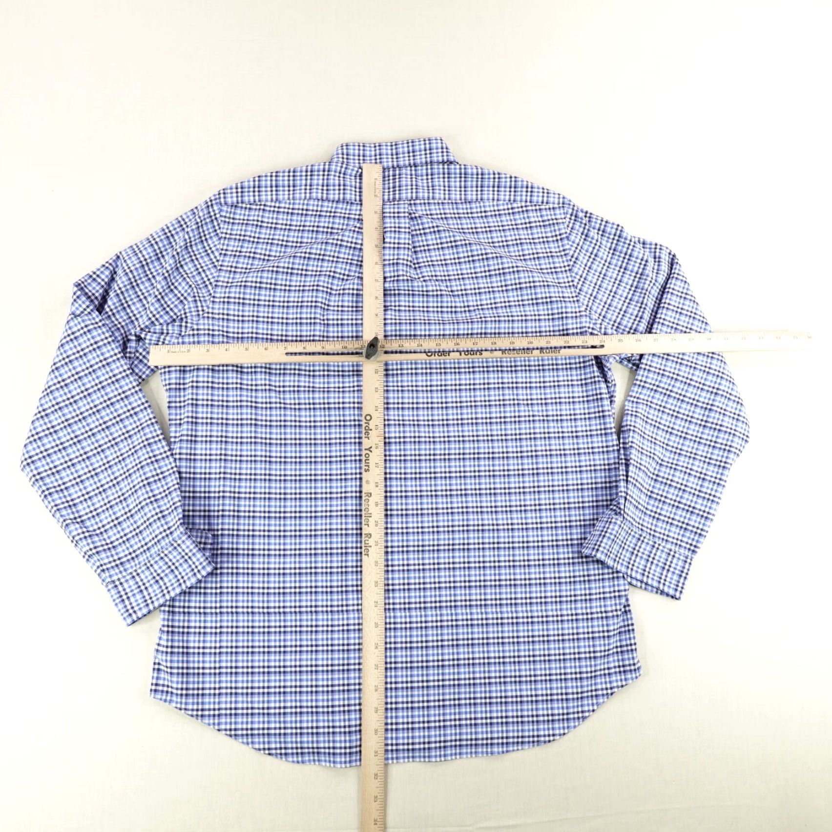 Ralph Lauren VINTAGE Ralph Lauren Shirt Mens XL Blue Gingham Plaid Classic Fit Button-Up Size US XL / EU 56 / 4 - 6 Thumbnail