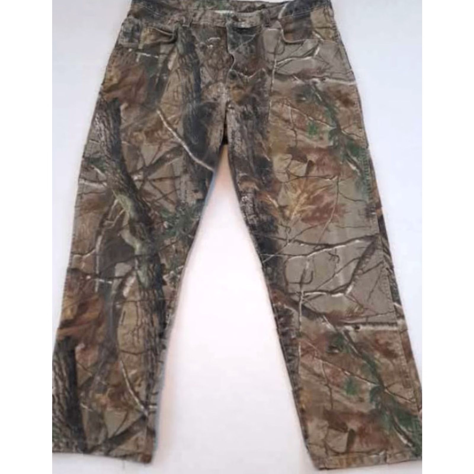Vintage Wrangler Outdoor Jeans 38x30 Denim Camouflage Camo Print 90s Unisex Adults Regular Waist 38 Zip Size US 38 / EU 54 - 2 Thumbnail