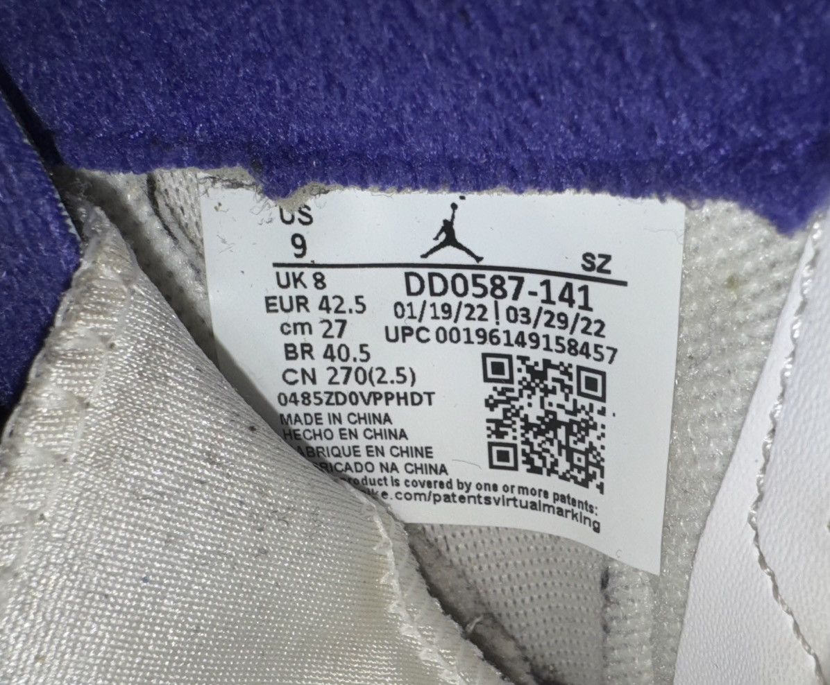 Jordan Brand × Nike Air Jordan 5 Retro Men's Concord Sneakers Size US 9 / EU 42 - 6 Thumbnail