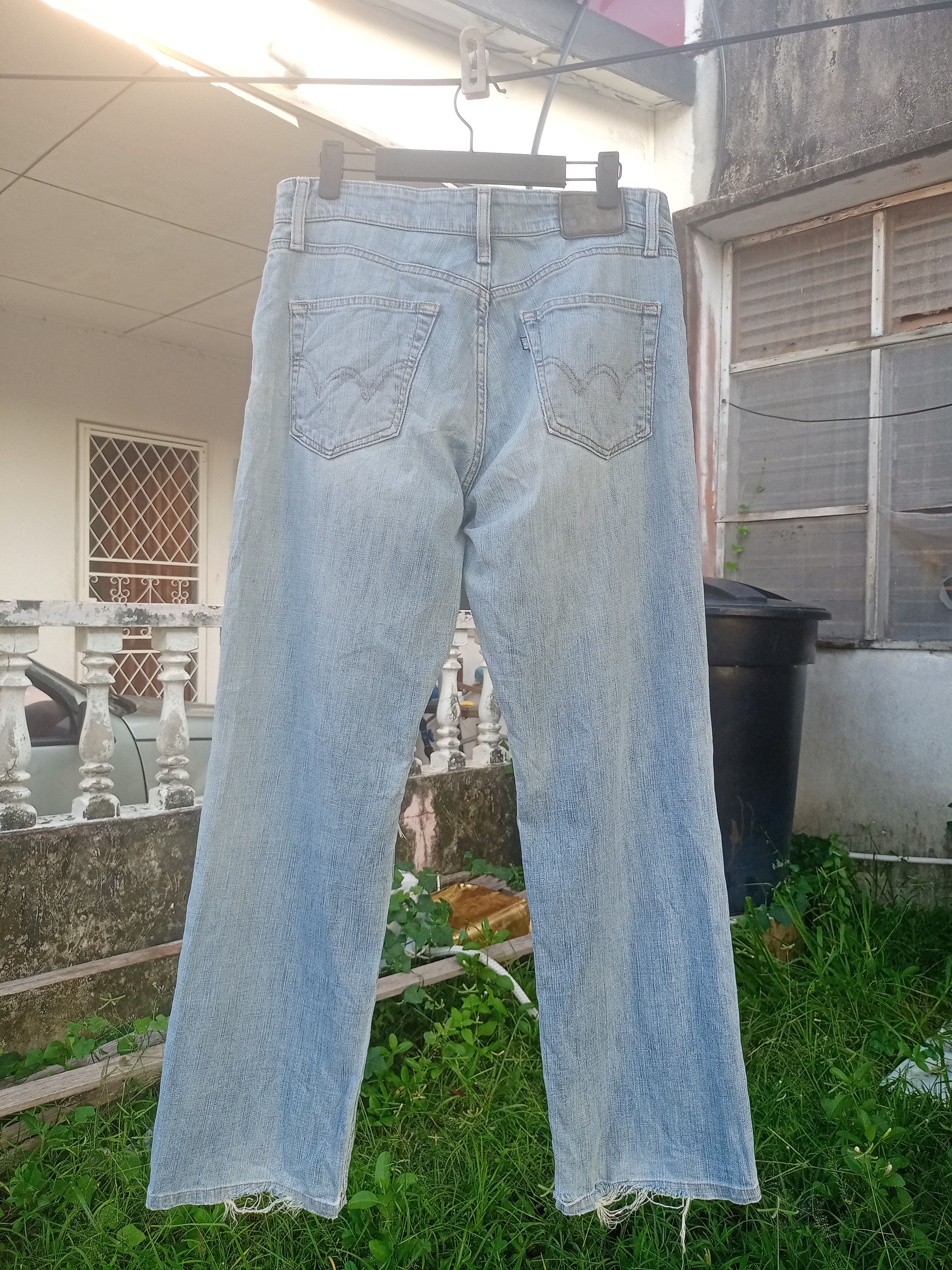 Edwin × Japanese Brand SALES🔥Vintage Japanese Edwin Blue Wash Distress Loose Jeans Size US 30 / EU 46 - 14 Thumbnail