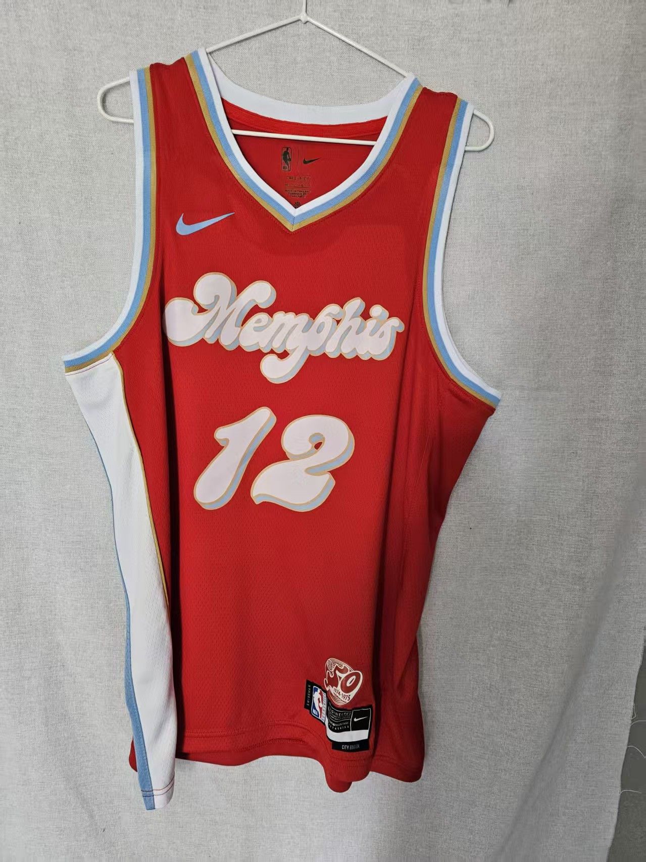 NBA Memphis Grizzlies 12 Ja Morant Jersey Red Size US XL / EU 56 / 4 - 2 Thumbnail