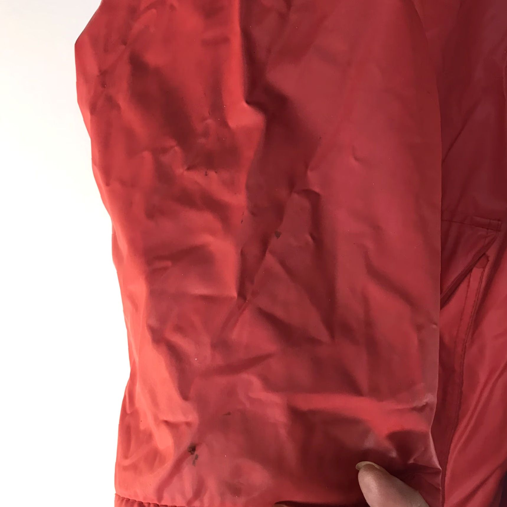 Vintage Misty Harbor Women's Red Waterproof Rain Coat Jacket, Hooded, Insulated, Mid-Length, Fall Winter, Size M Size M / US 6-8 / IT 42-44 - 2 Thumbnail